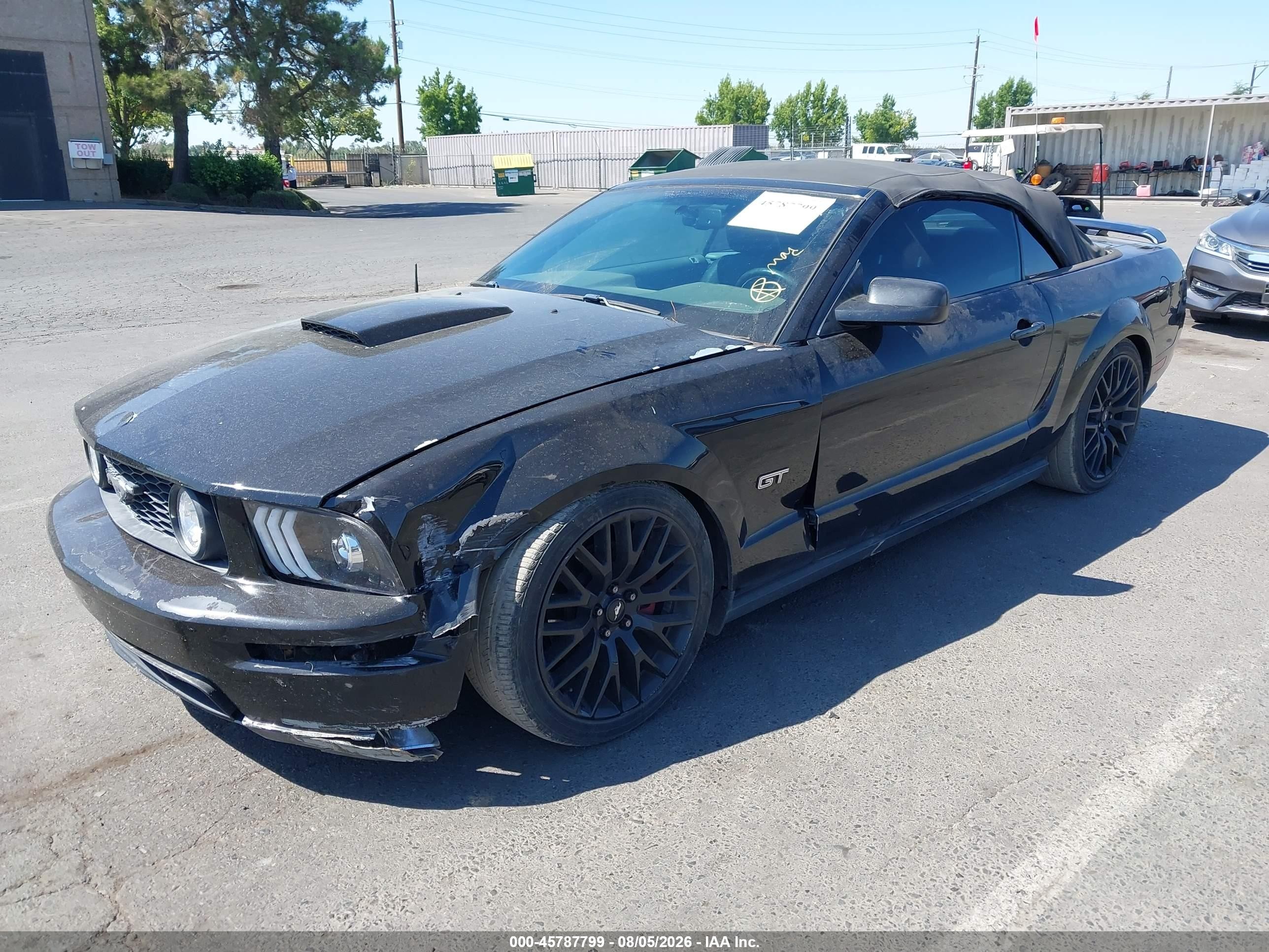 2007 Ford Mustang Gt Deluxe/gt Premium Black vin: 1ZVHT85HX75338278