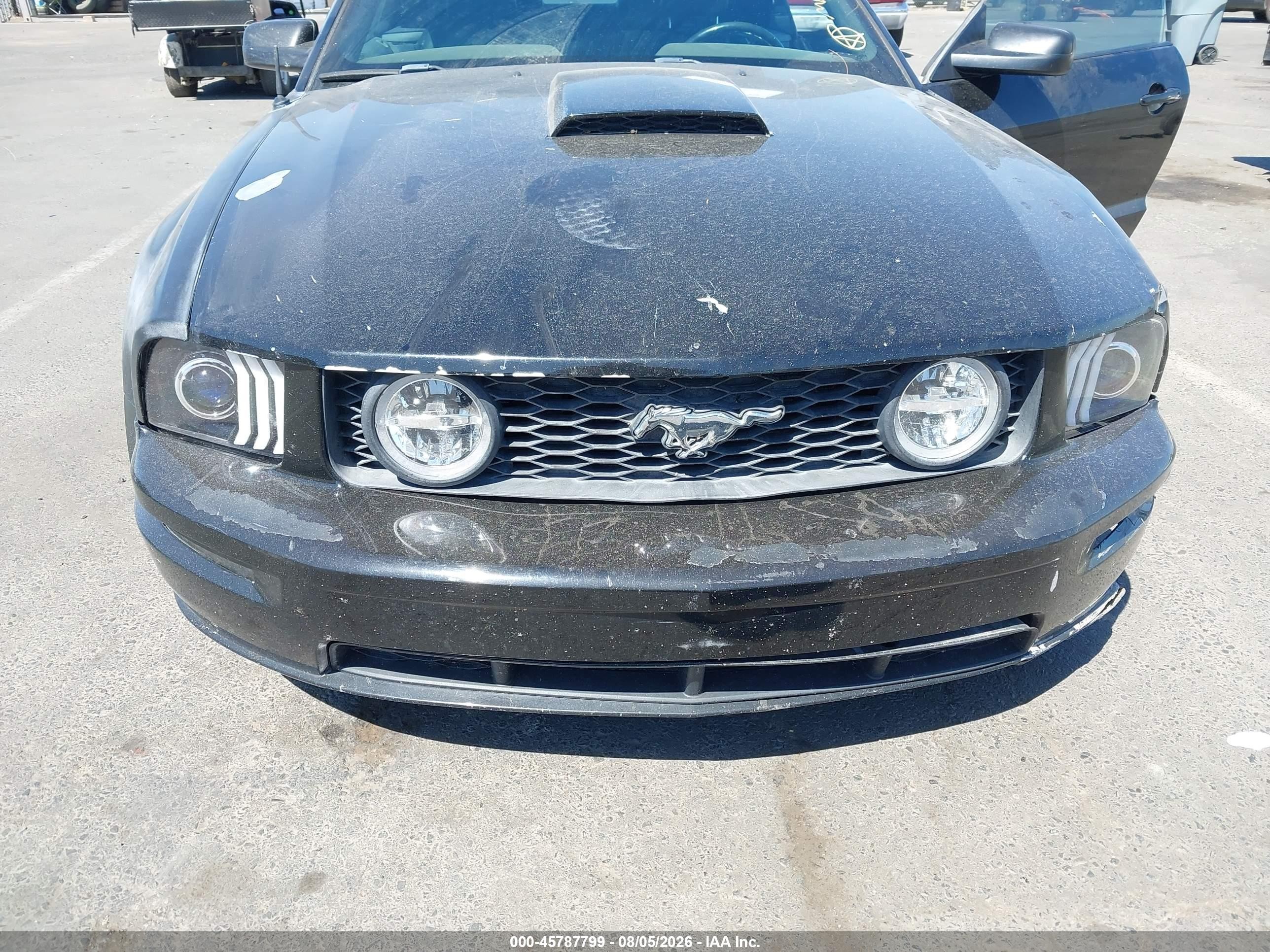 2007 Ford Mustang Gt Deluxe/gt Premium Black vin: 1ZVHT85HX75338278