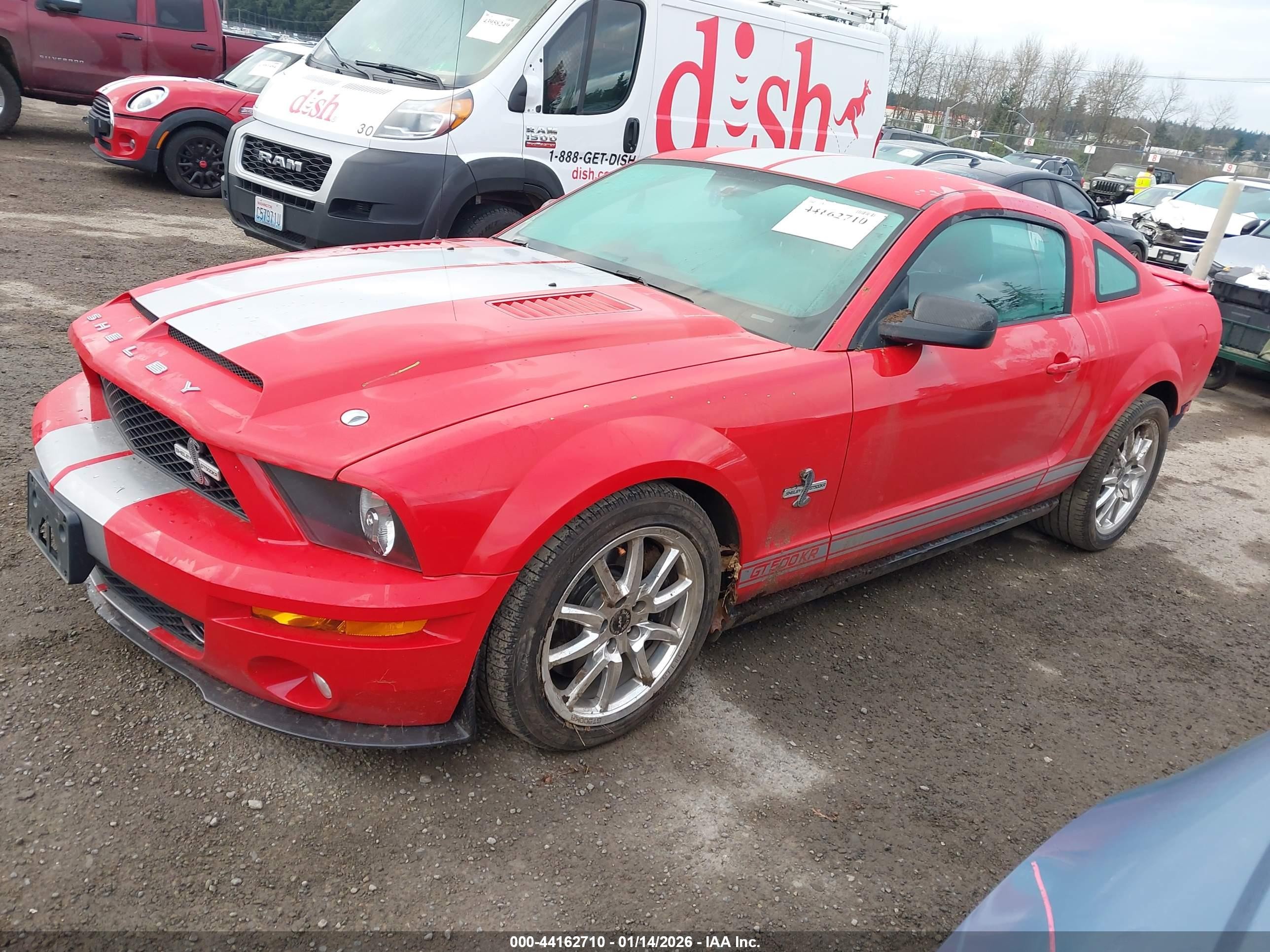 2009 Ford Shelby Gt500   Red vin: 1ZVHT88S095144613