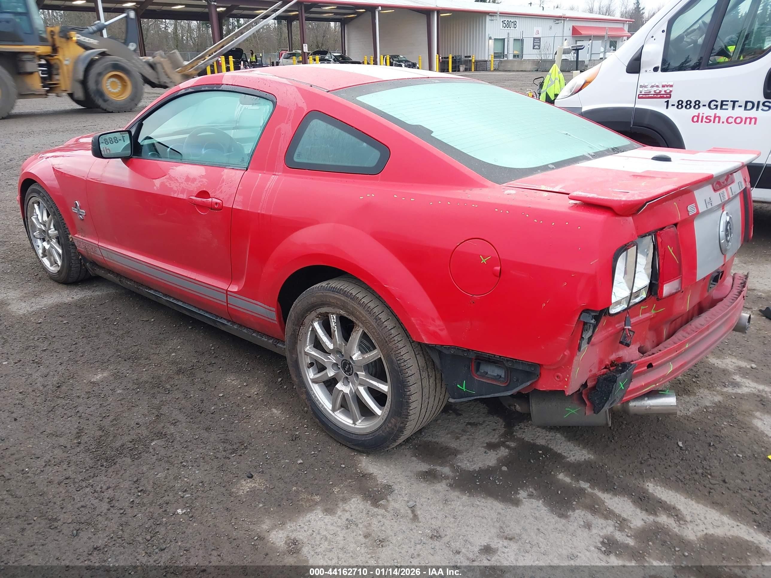 2009 Ford Shelby Gt500   Red vin: 1ZVHT88S095144613