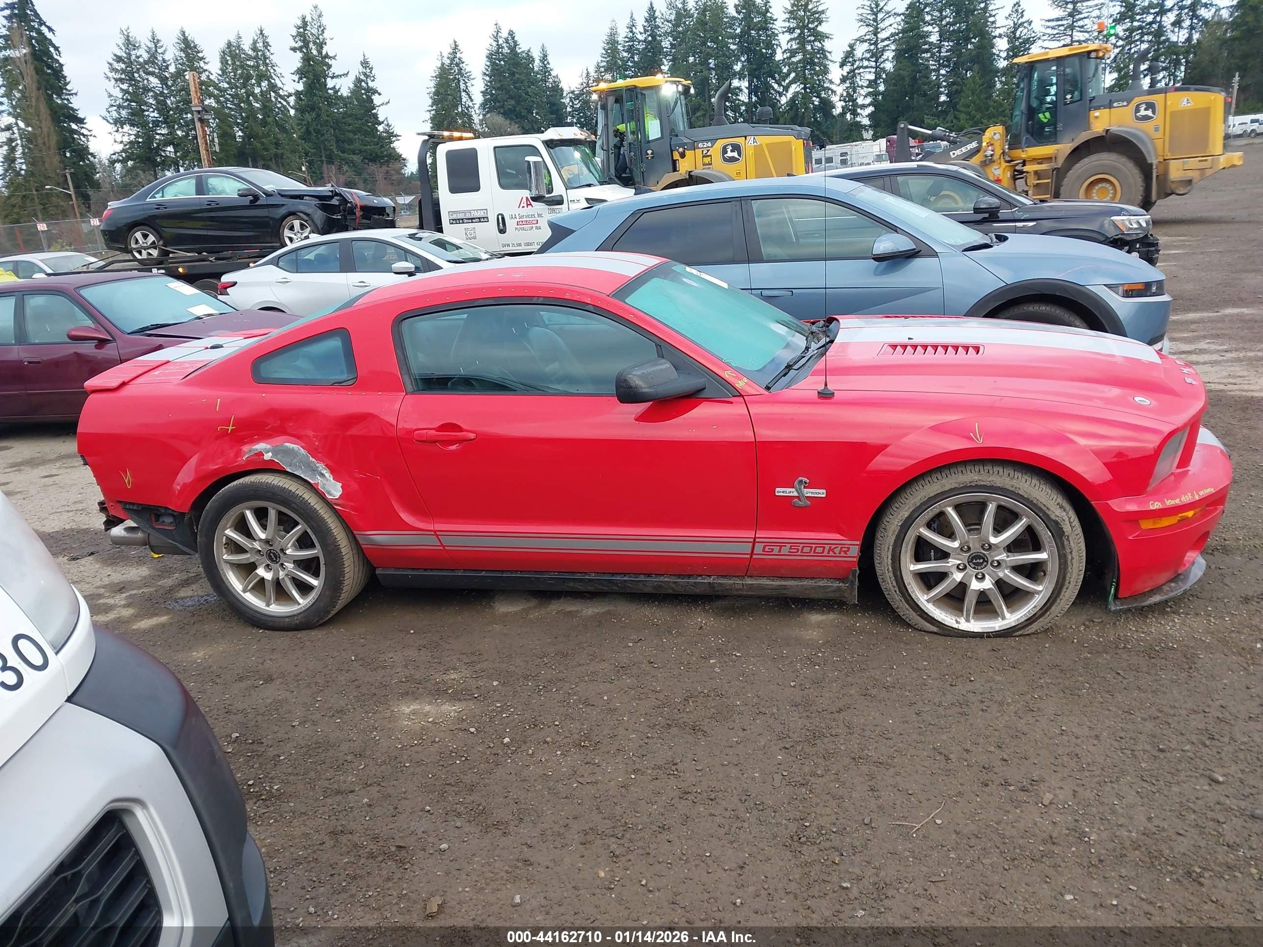 2009 Ford Shelby Gt500   Red vin: 1ZVHT88S095144613