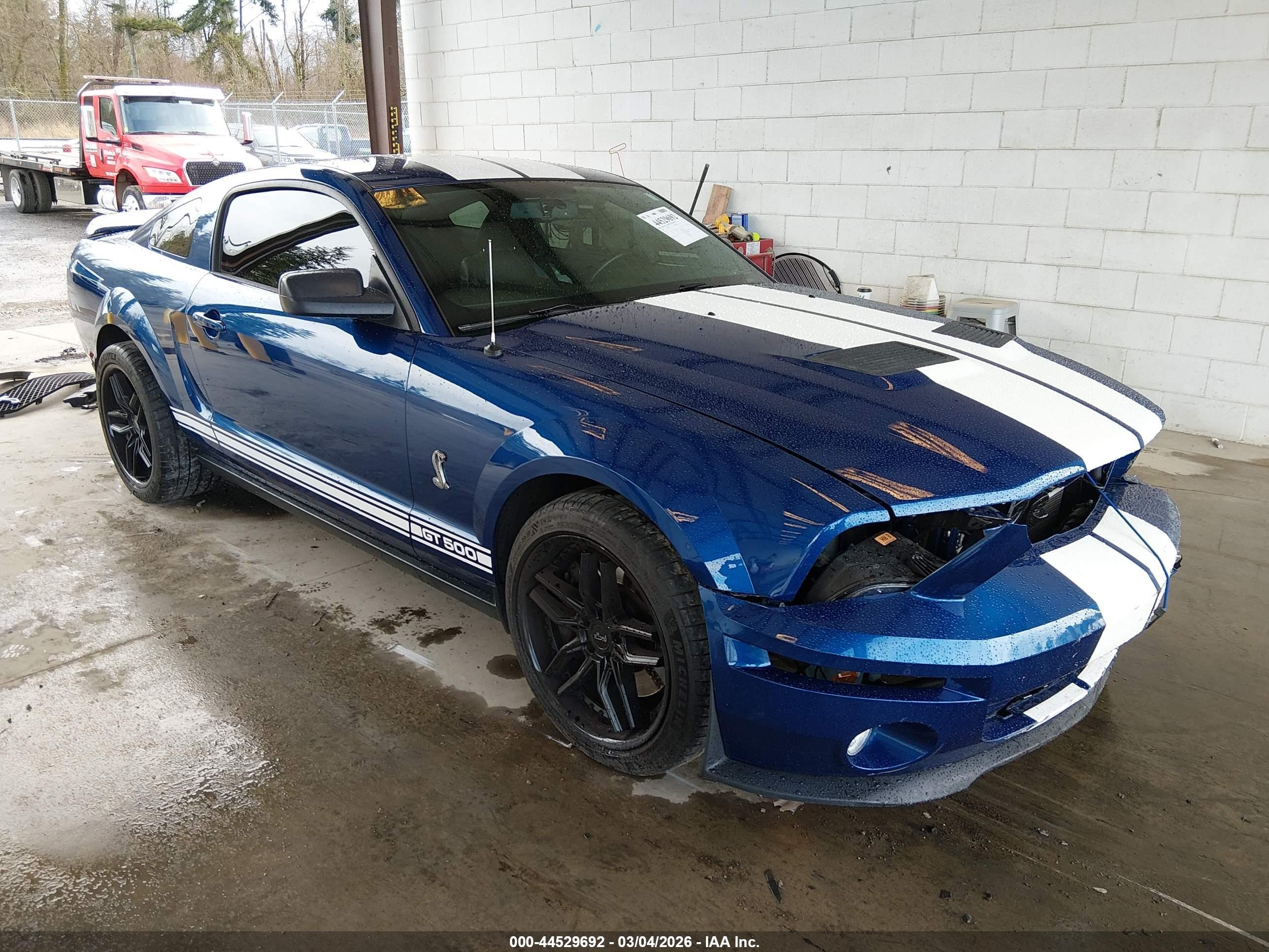 2007 Ford Shelby Gt500   Blue vin: 1ZVHT88S175275384