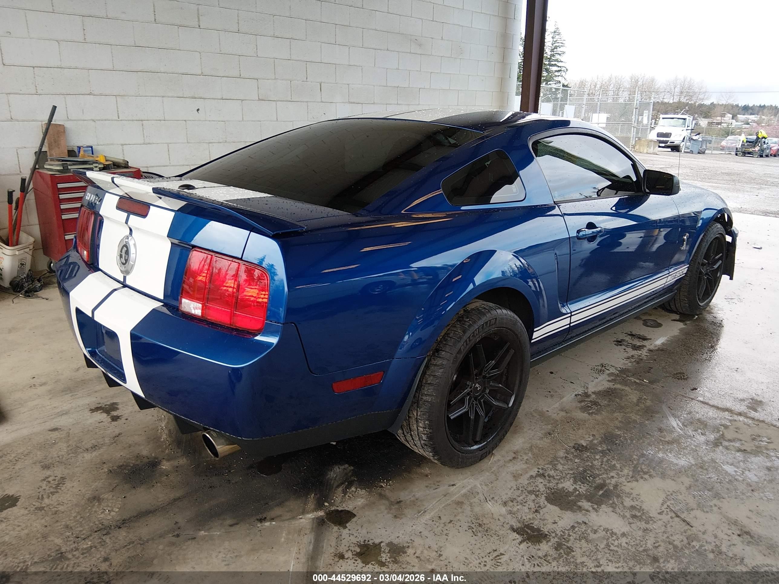 2007 Ford Shelby Gt500   Blue vin: 1ZVHT88S175275384