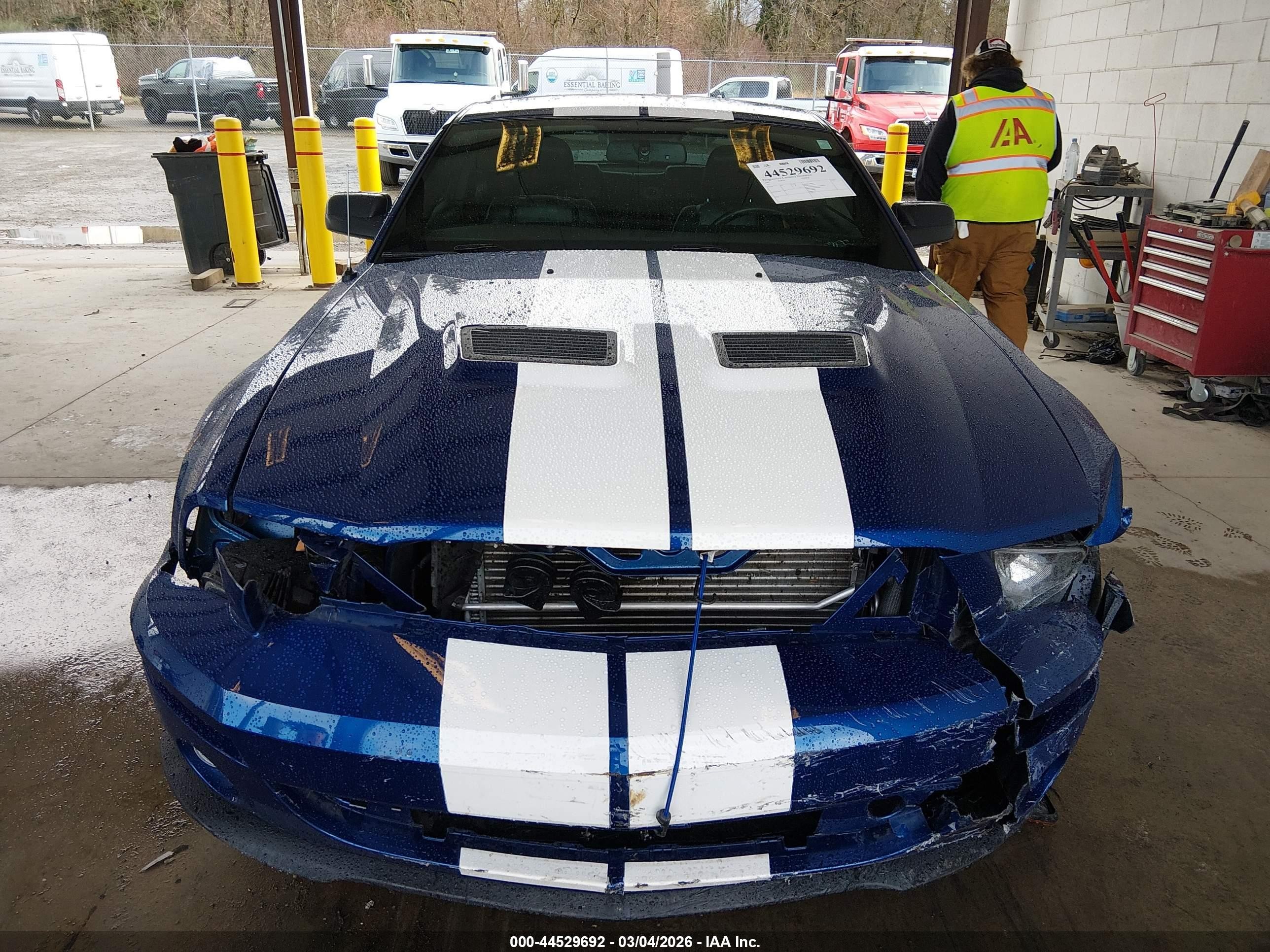 2007 Ford Shelby Gt500   Blue vin: 1ZVHT88S175275384