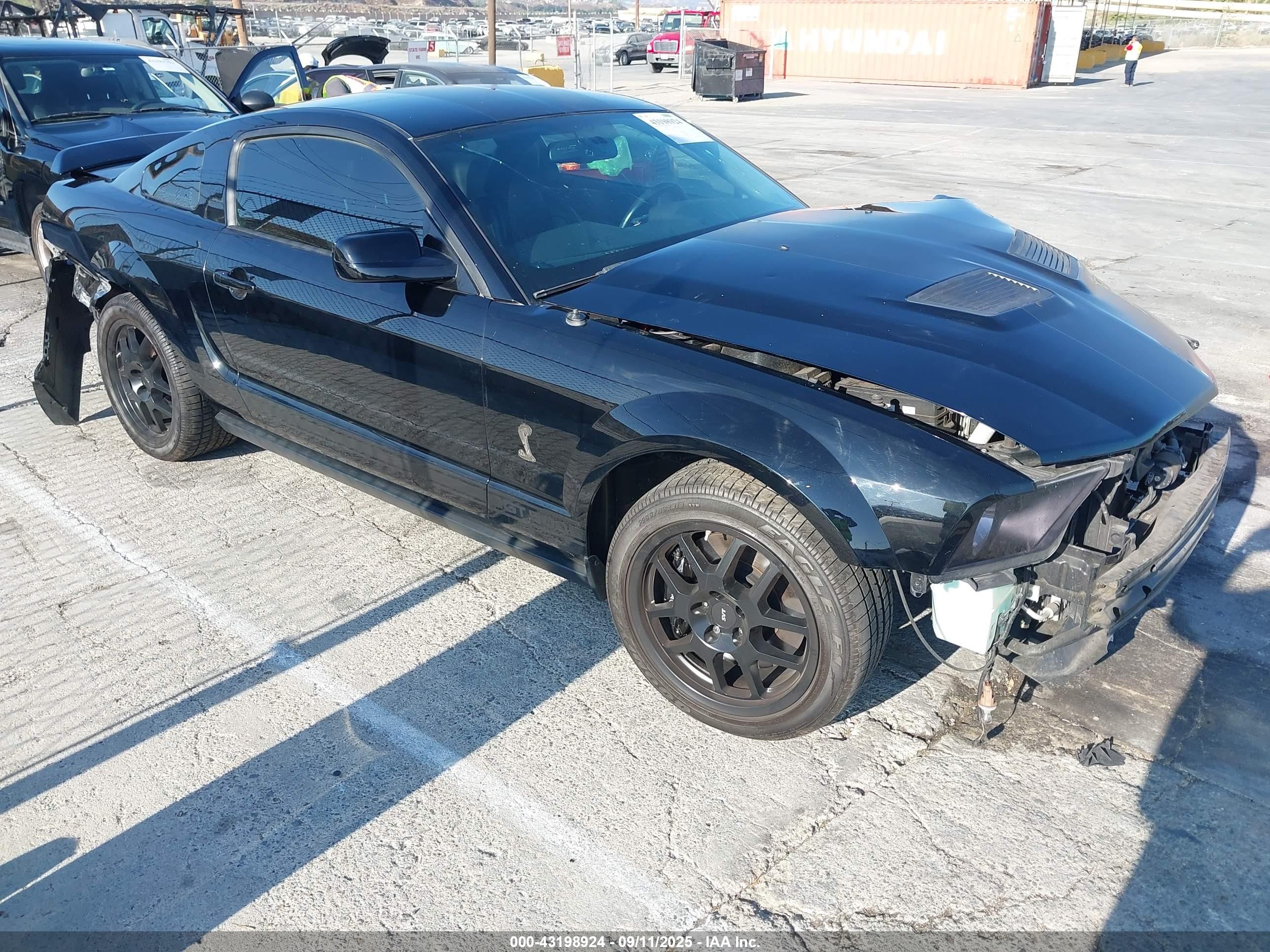 2007 Ford Shelby Gt   Black vin: 1ZVHT88S175369782