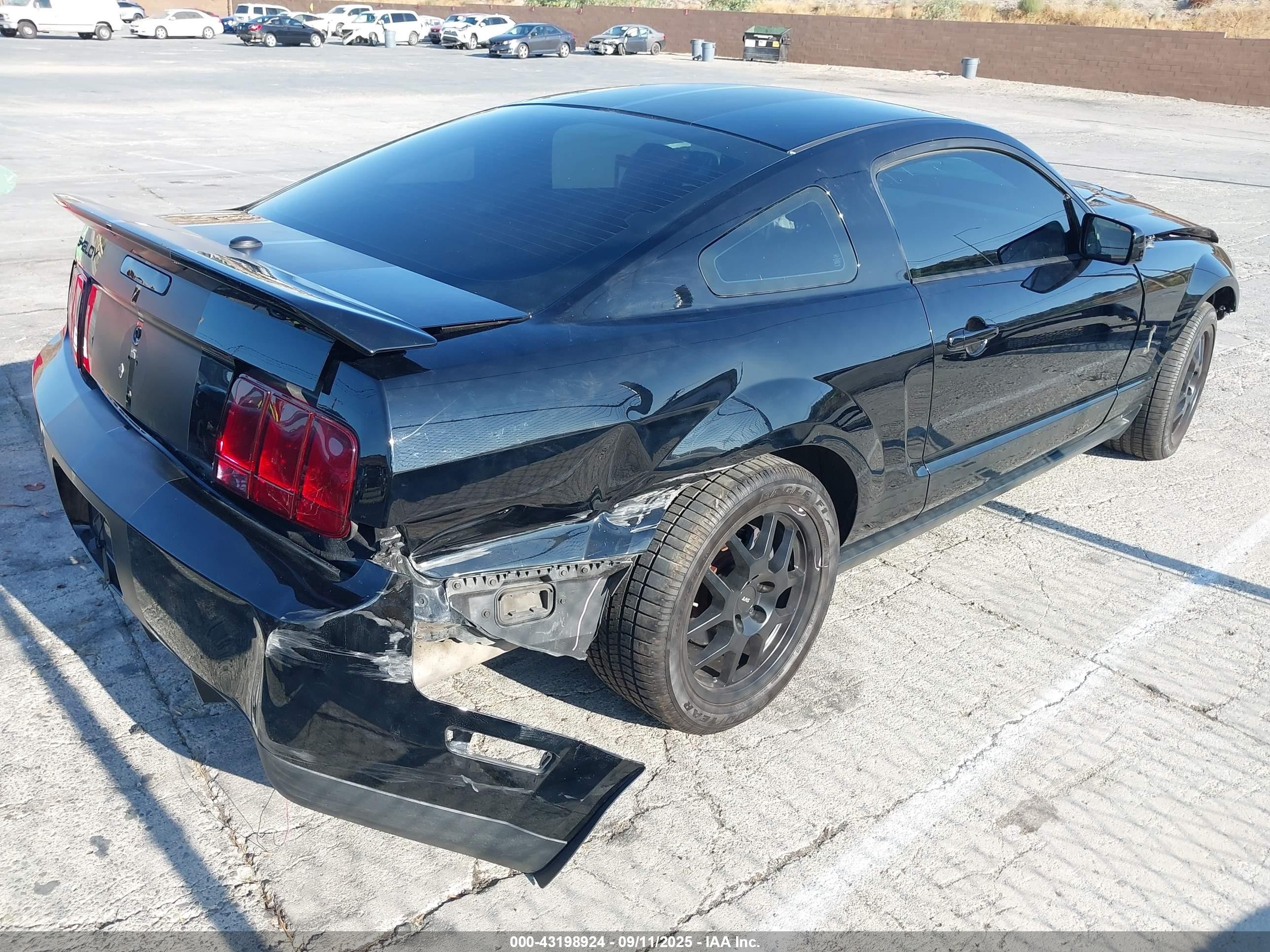 2007 Ford Shelby Gt   Black vin: 1ZVHT88S175369782