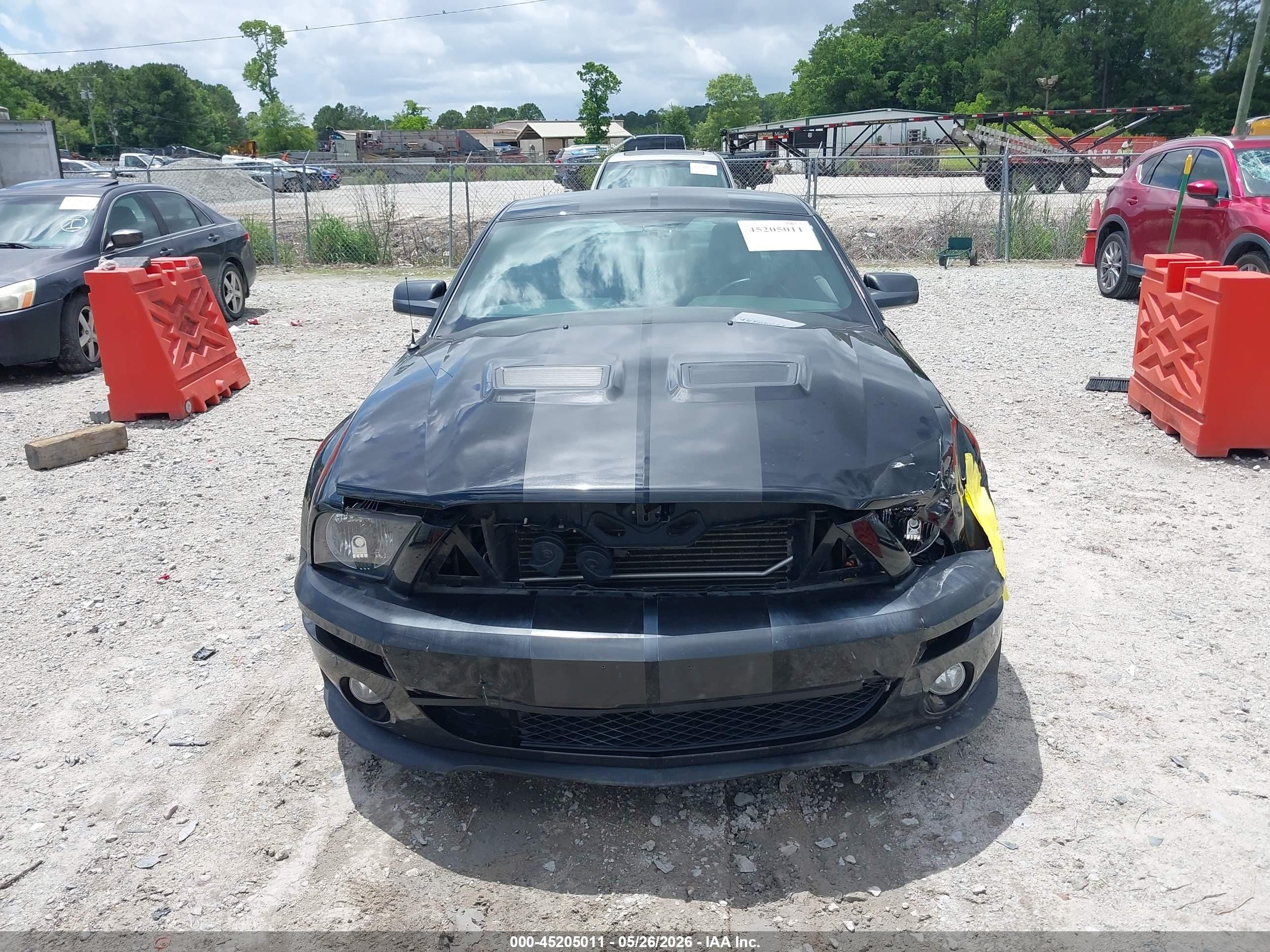 2008 Ford Mustang Shelby Gt500 Black vin: 1ZVHT88S285147740