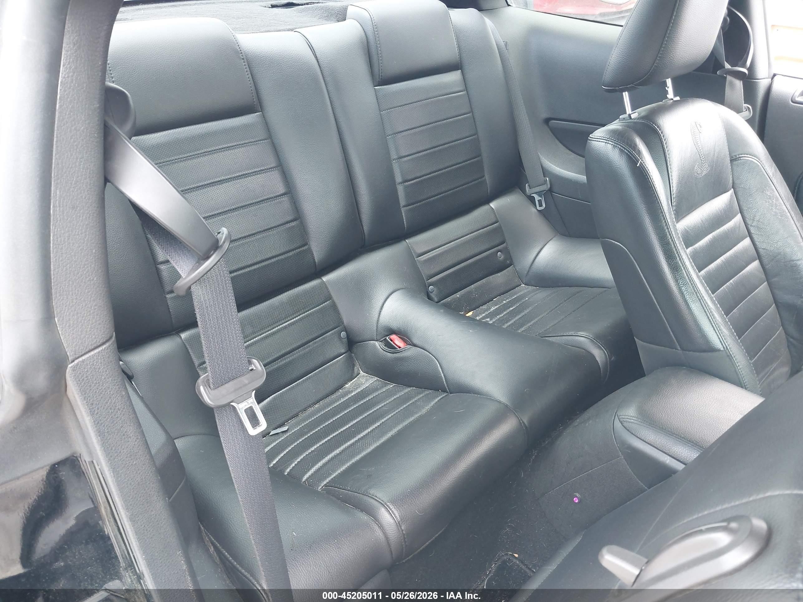 2008 Ford Mustang Shelby Gt500 Black vin: 1ZVHT88S285147740
