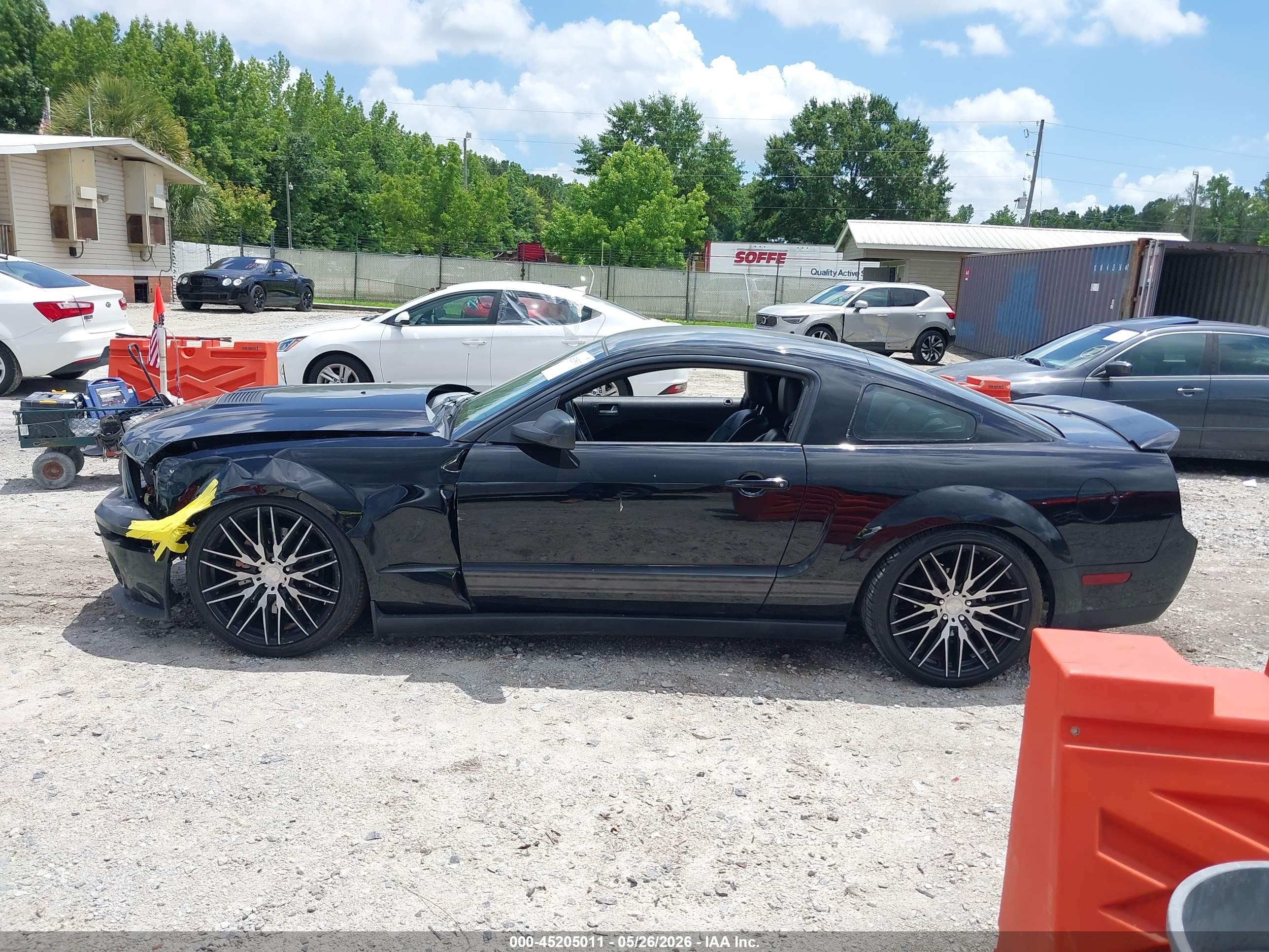 2008 Ford Mustang Shelby Gt500 Black vin: 1ZVHT88S285147740