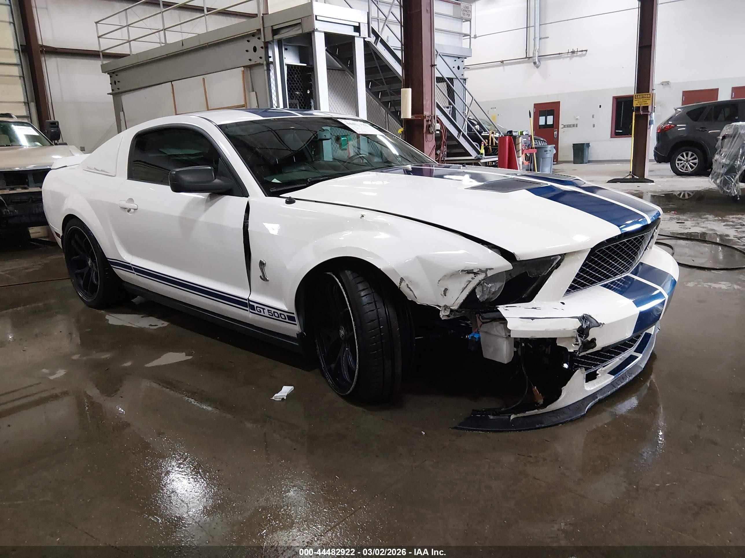 2009 Ford Shelby Gt500   White vin: 1ZVHT88S295137792