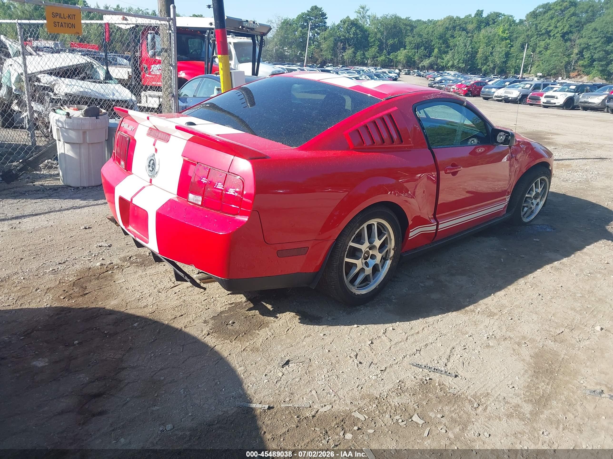 2007 Ford Shelby Gt500   Red vin: 1ZVHT88S475205507
