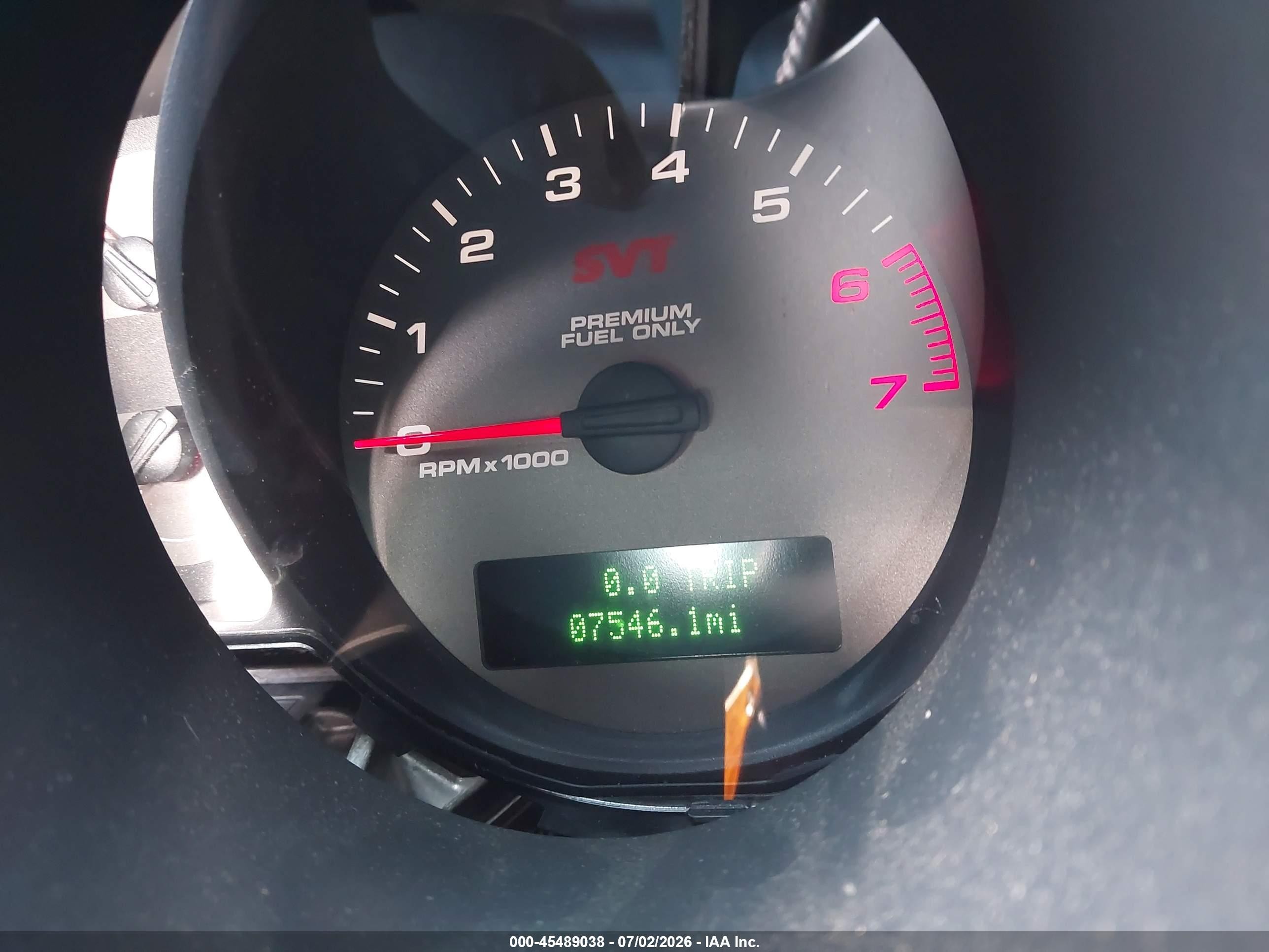 2007 Ford Shelby Gt500   Red vin: 1ZVHT88S475205507