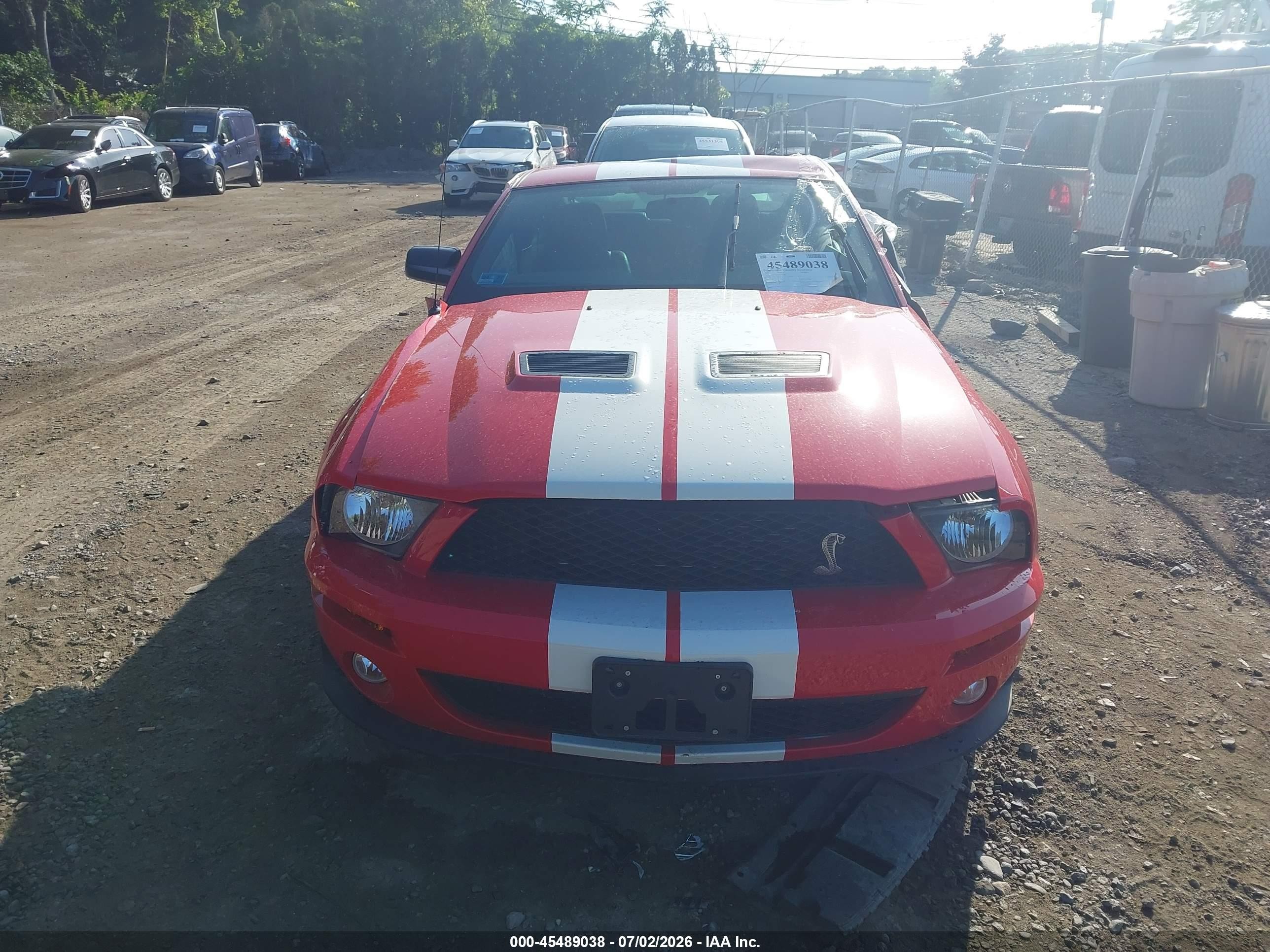2007 Ford Shelby Gt500   Red vin: 1ZVHT88S475205507