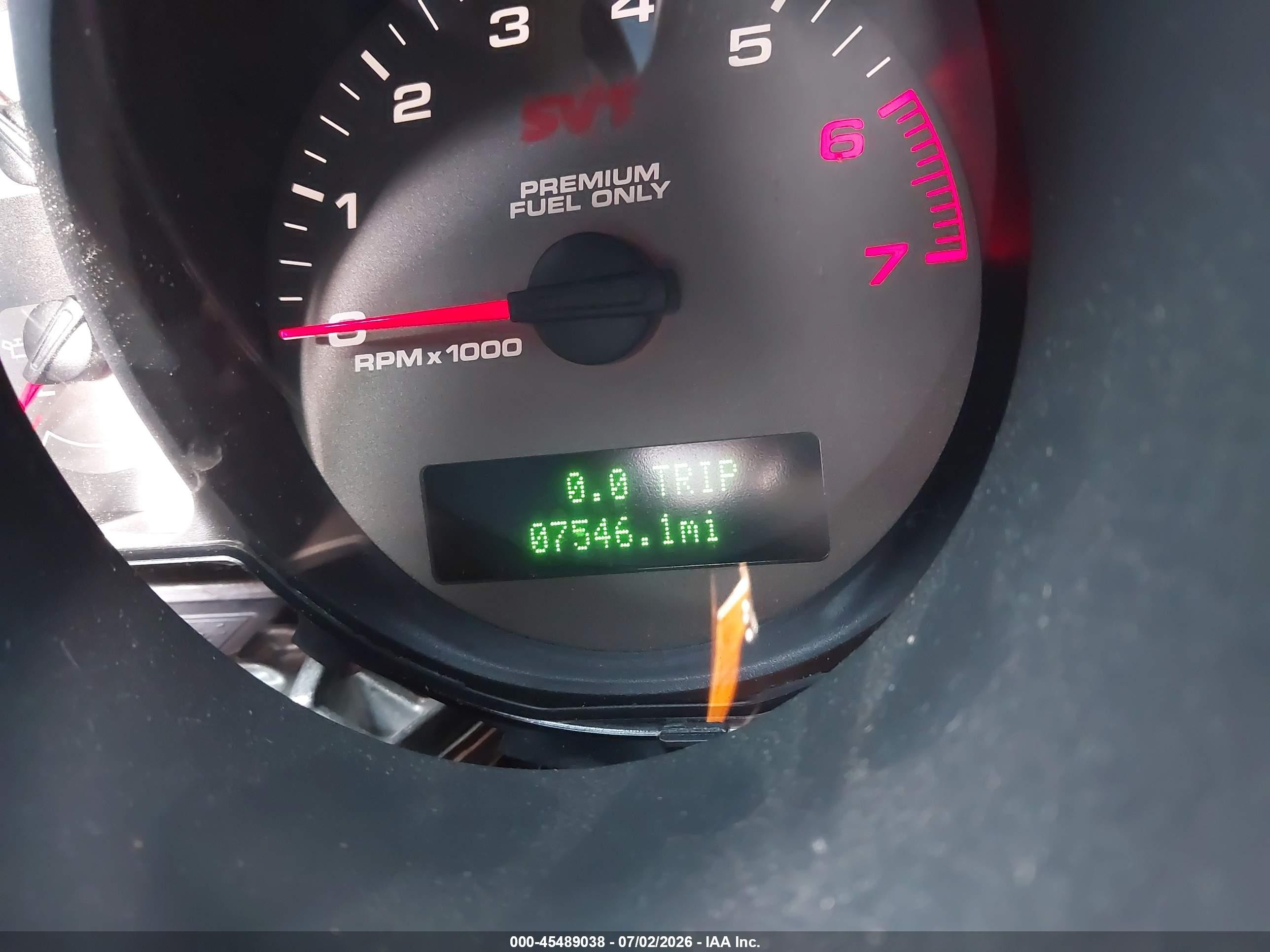 2007 Ford Shelby Gt500   Red vin: 1ZVHT88S475205507
