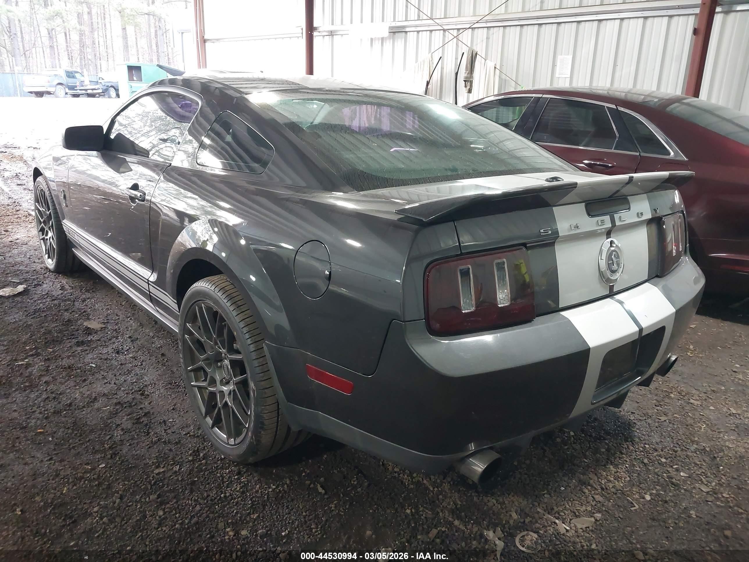 2007 Ford Shelby Gt500   Gray vin: 1ZVHT88S575348174
