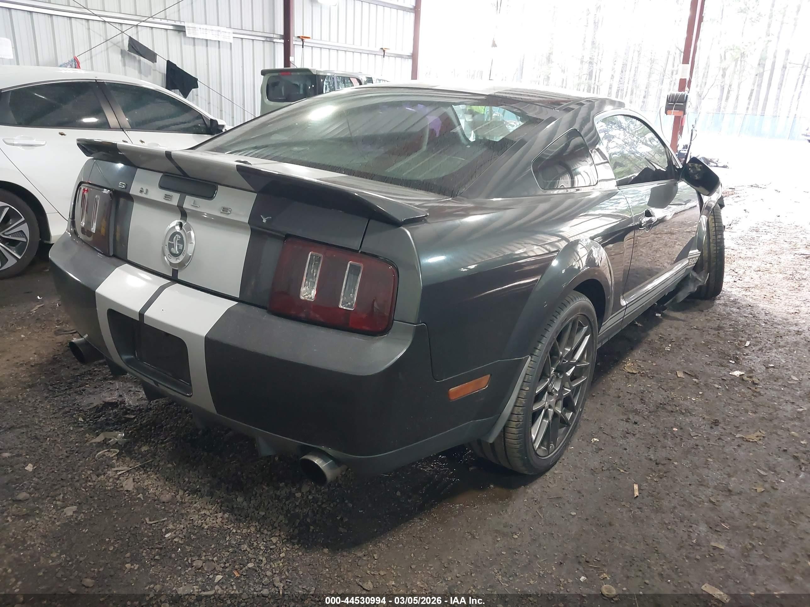 2007 Ford Shelby Gt500   Gray vin: 1ZVHT88S575348174