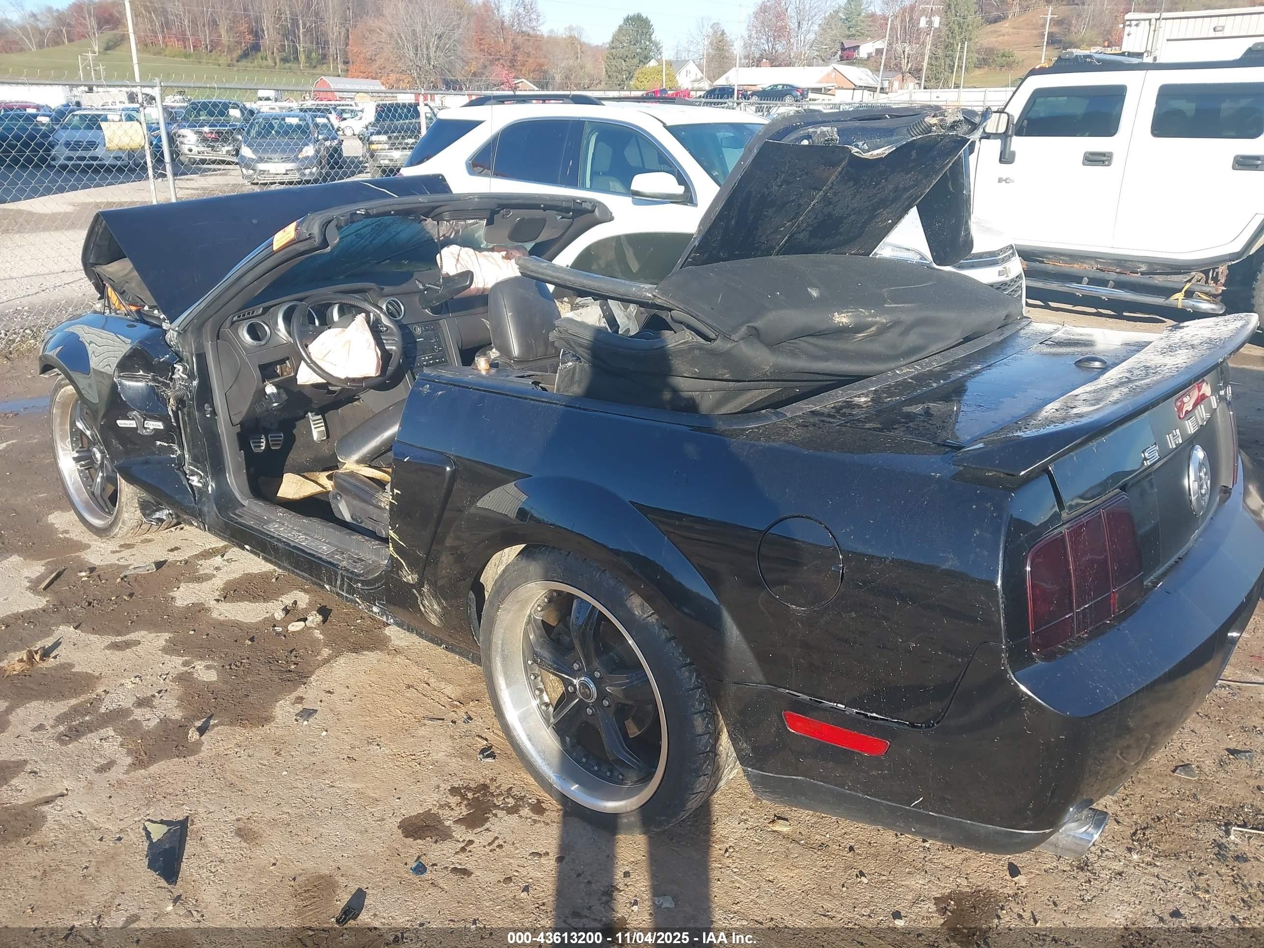 2007 Ford Shelby Gt500   Black vin: 1ZVHT89S075303142