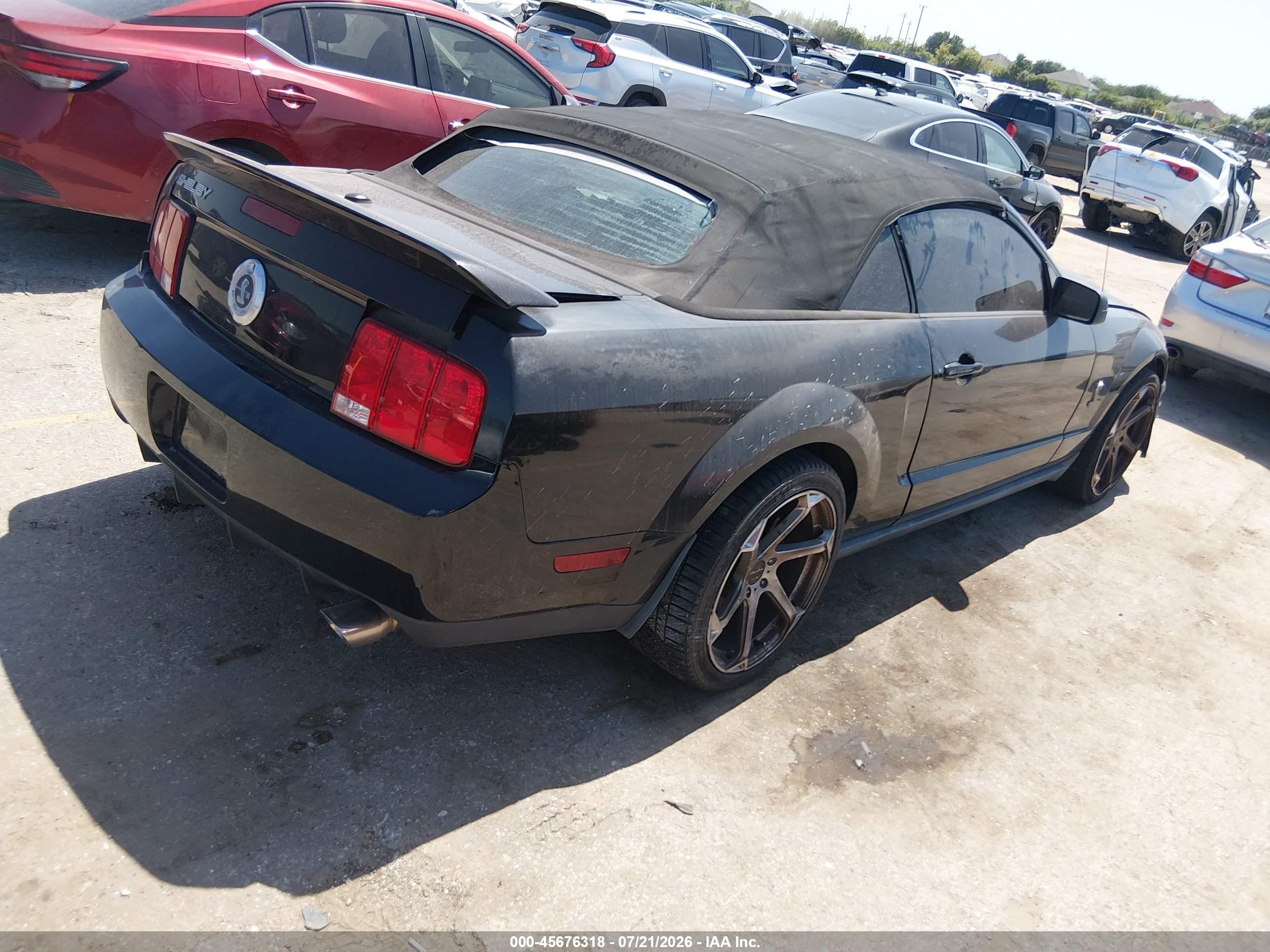 2009 Ford Shelby Gt500   Black vin: 1ZVHT89S195144246