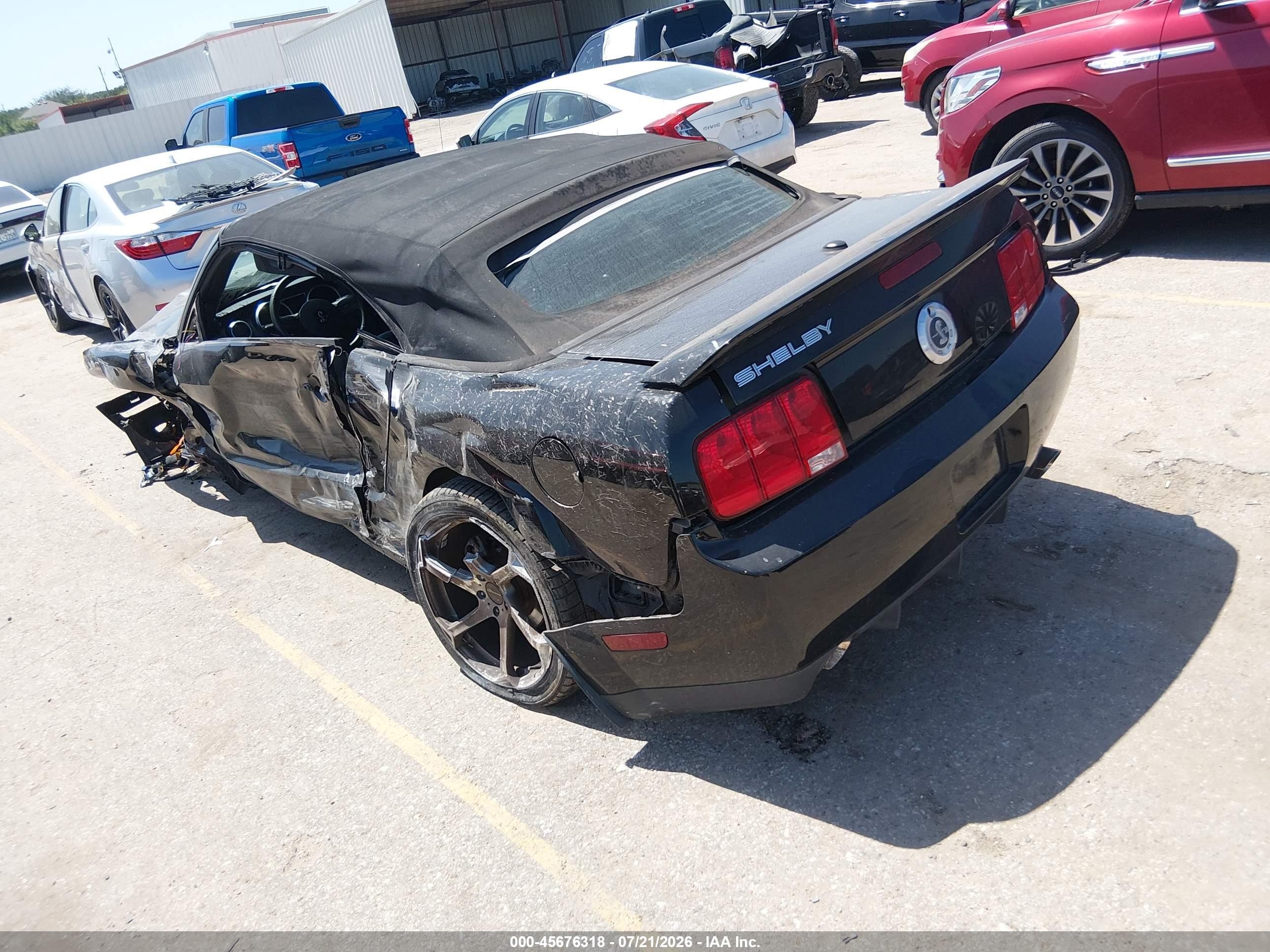 2009 Ford Shelby Gt500   Black vin: 1ZVHT89S195144246