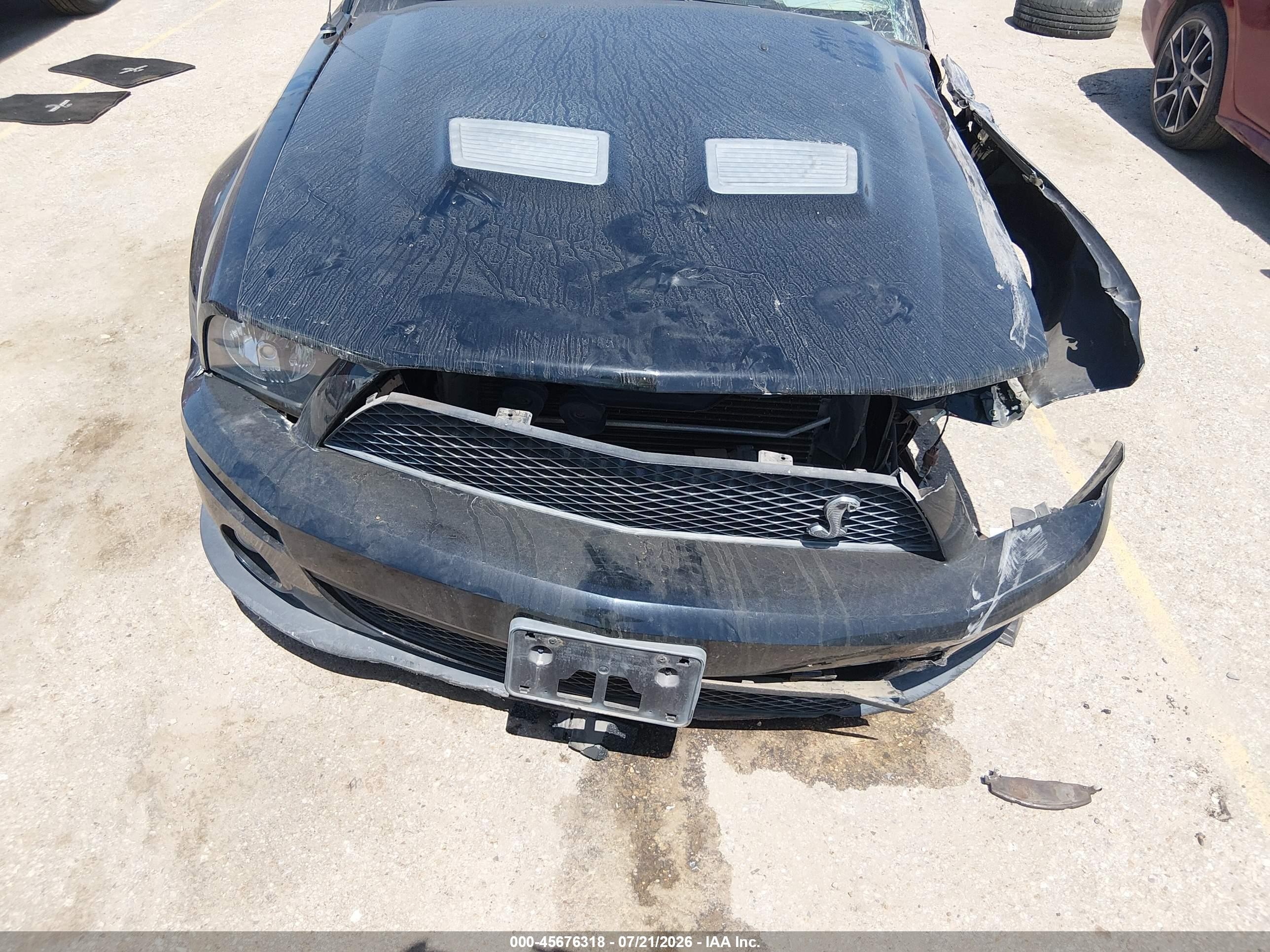 2009 Ford Shelby Gt500   Black vin: 1ZVHT89S195144246