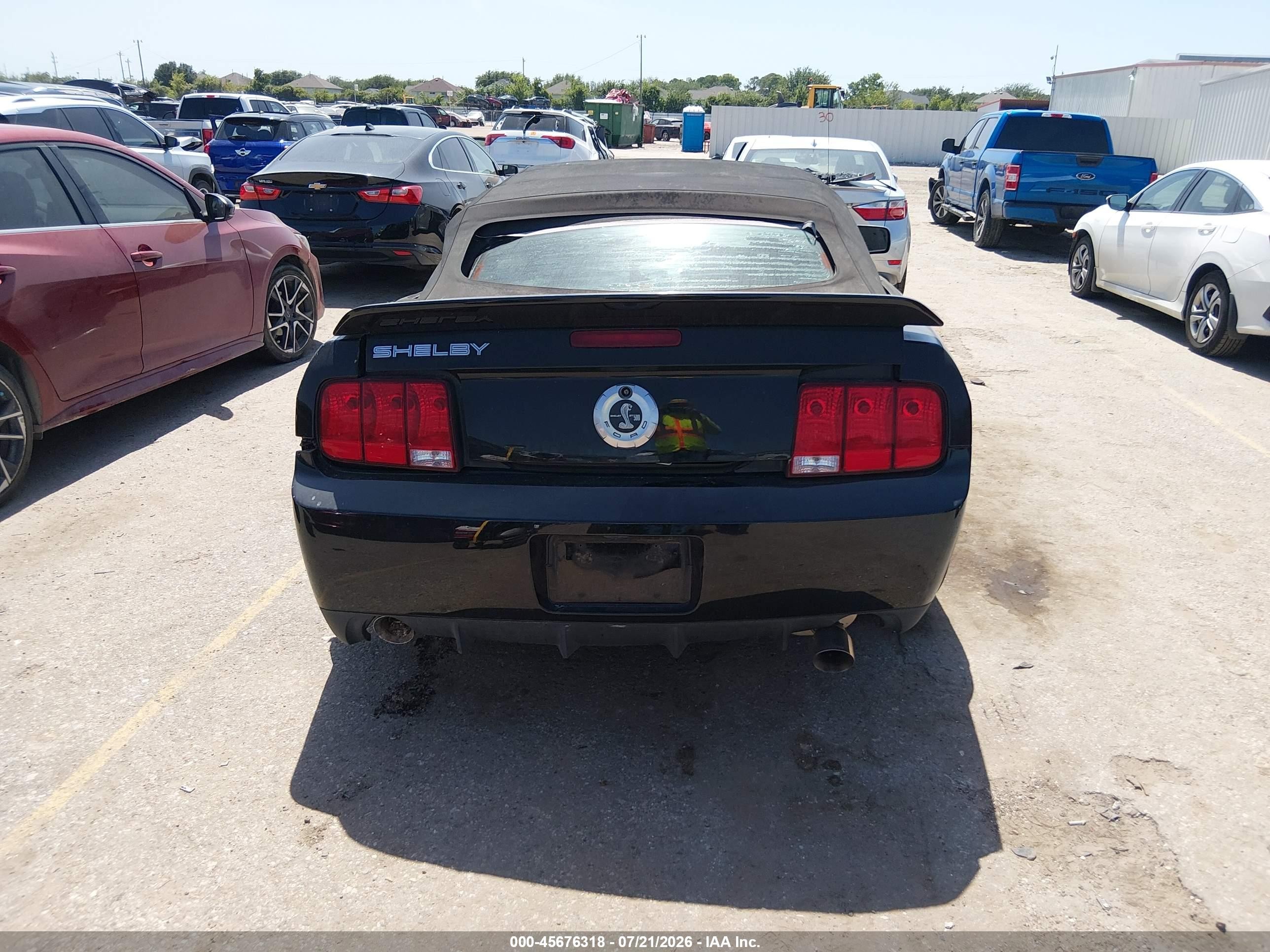 2009 Ford Shelby Gt500   Black vin: 1ZVHT89S195144246