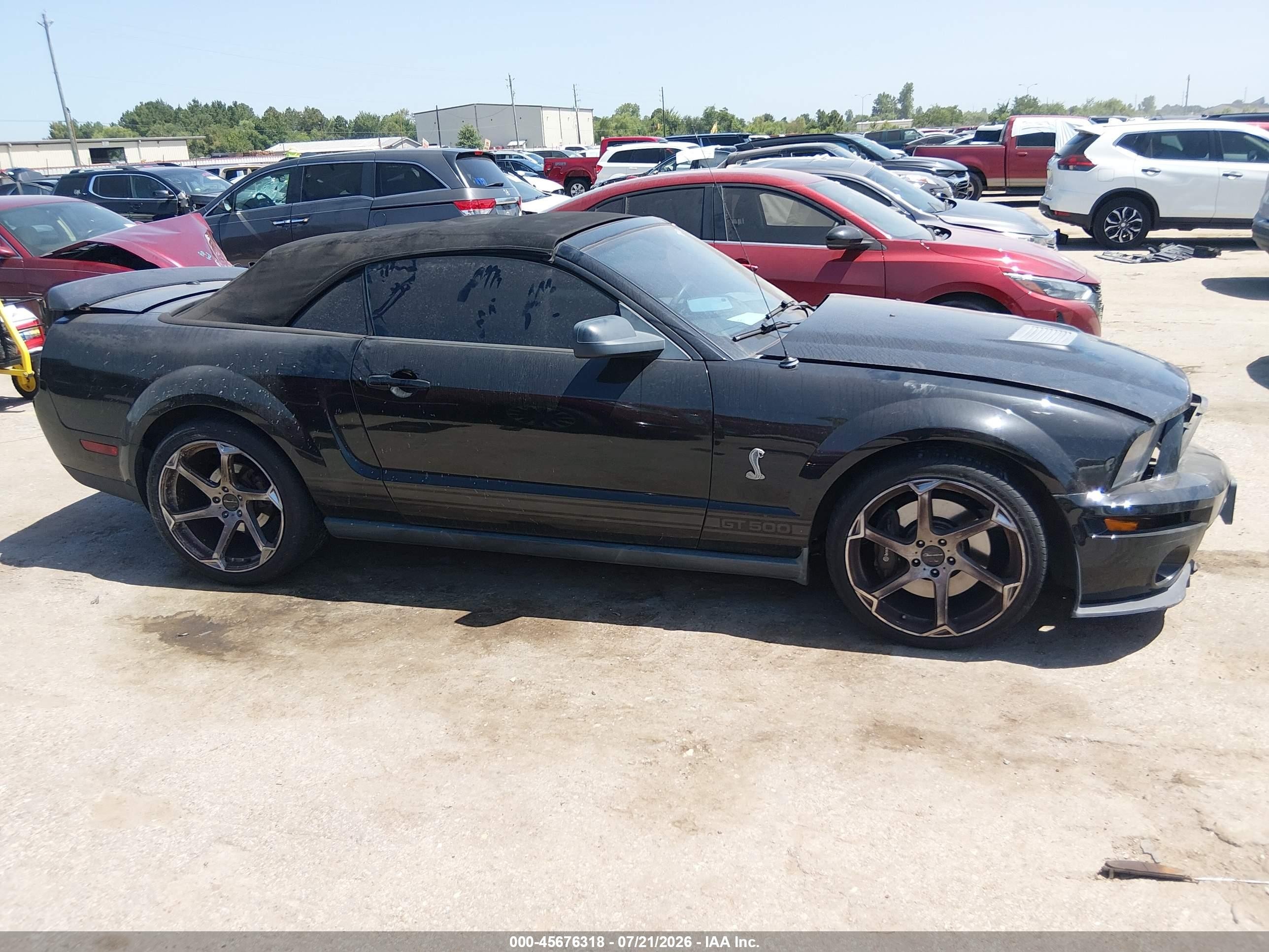 2009 Ford Shelby Gt500   Black vin: 1ZVHT89S195144246