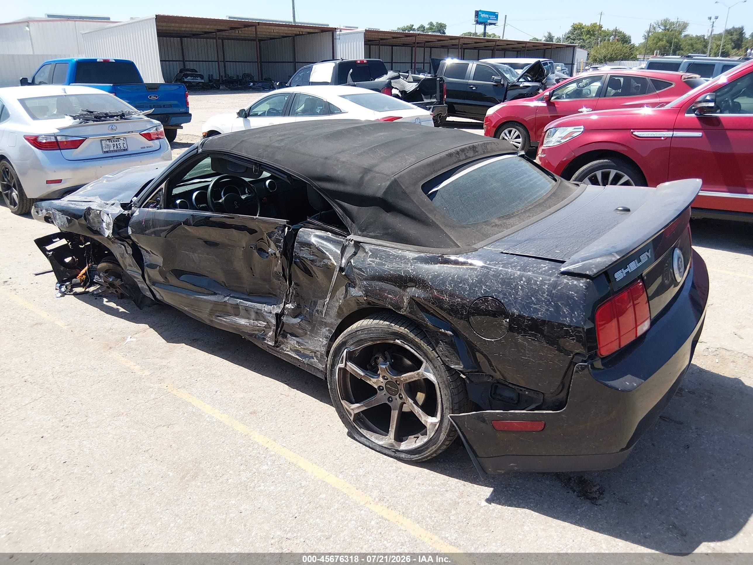 2009 Ford Shelby Gt500   Black vin: 1ZVHT89S195144246