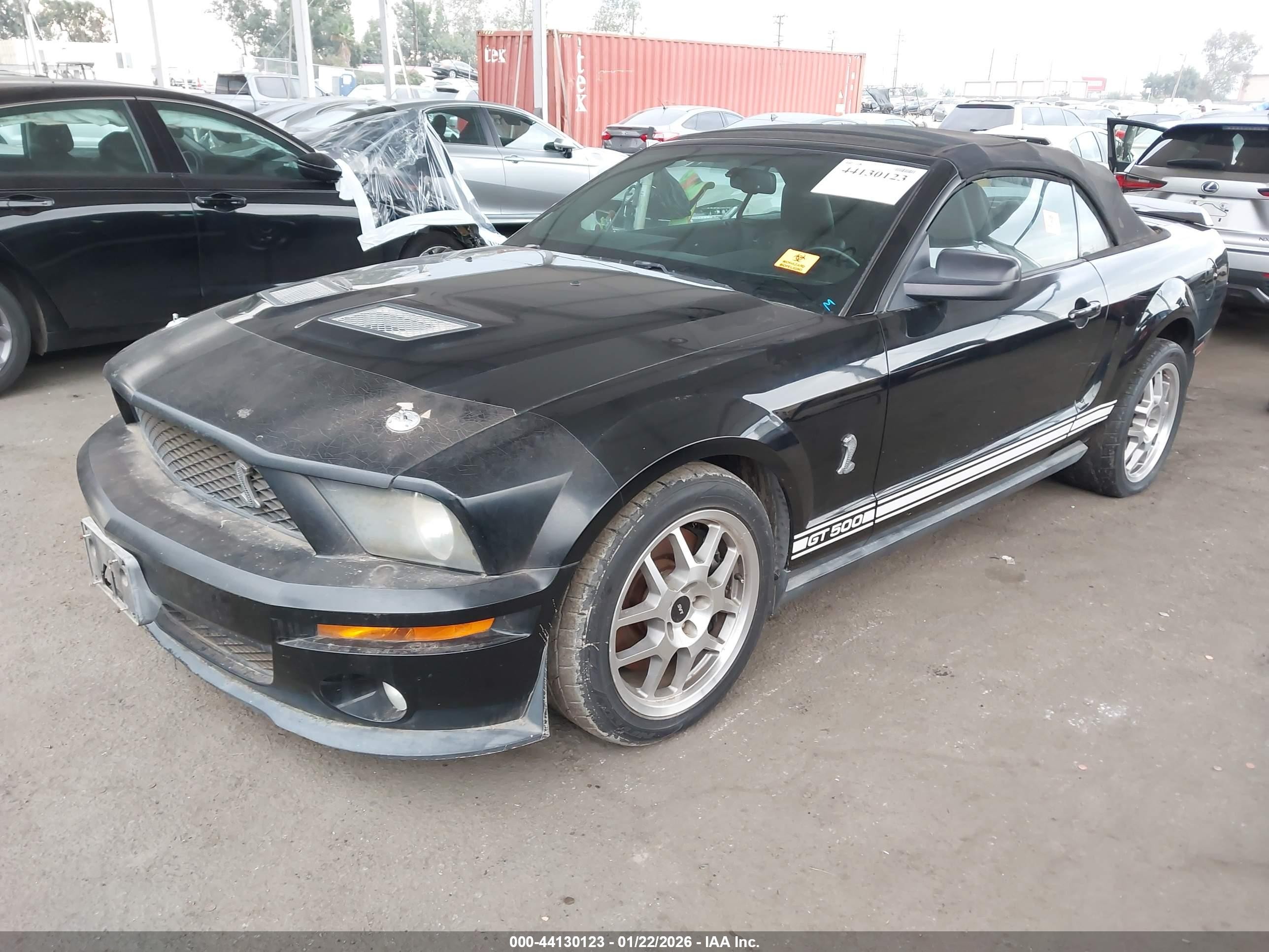 2007 Ford Shelby Gt500 Black vin: 1ZVHT89S275311761