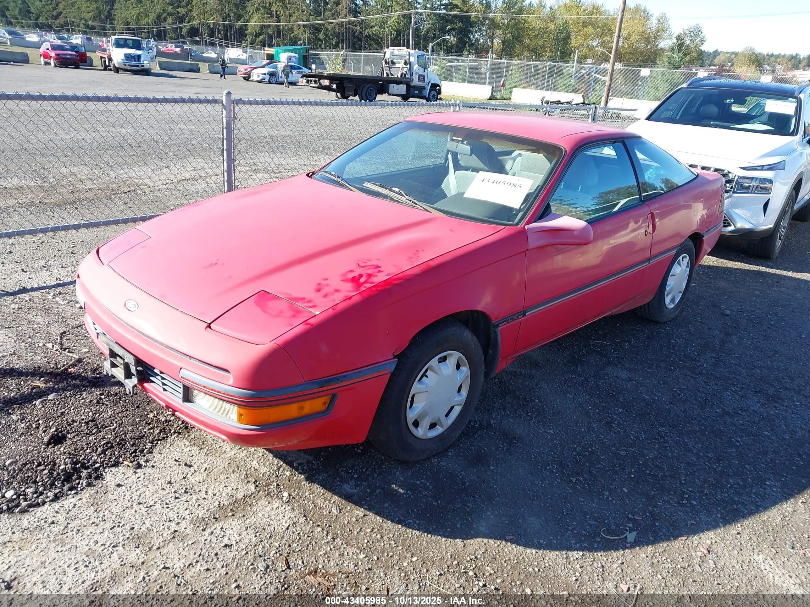 1990 Ford Probe Lx Red vin: 1ZVPT21UXL5181289