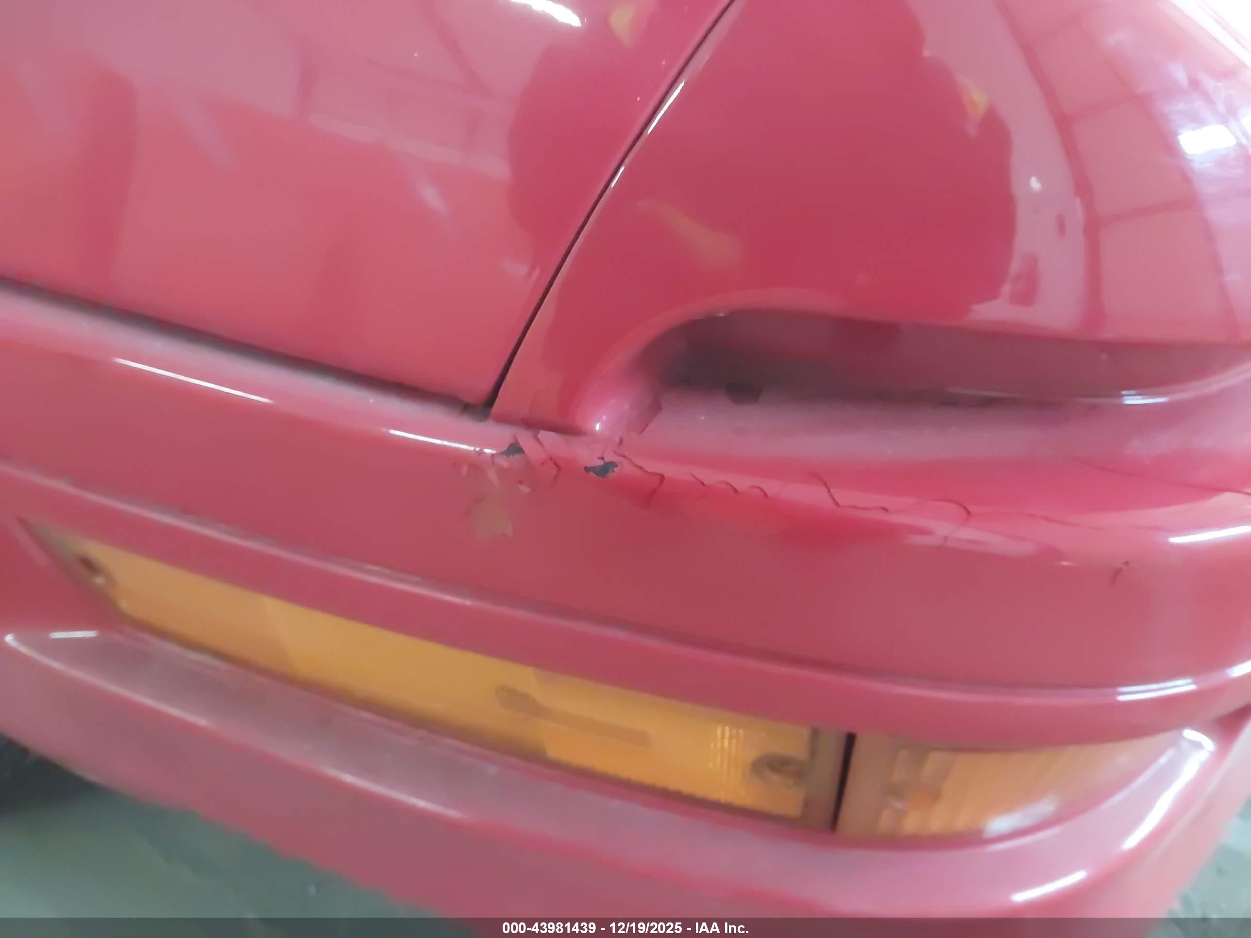 1991 Ford Probe Gt Red vin: 1ZVPT22L8M5122359