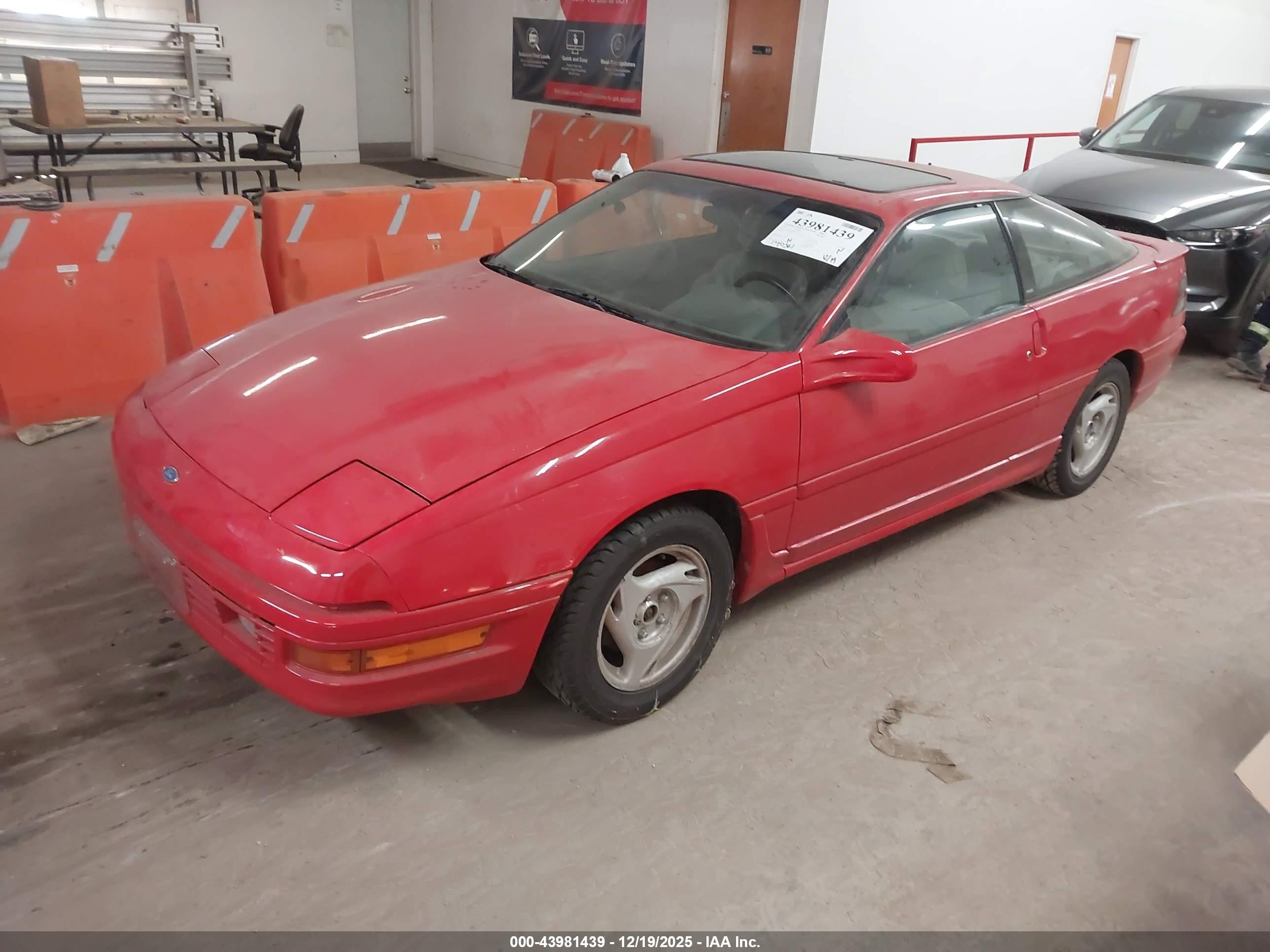 1991 Ford Probe Gt Red vin: 1ZVPT22L8M5122359