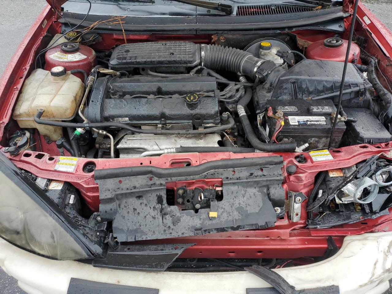 2000 Mercury Cougar I4 Red vin: 1ZWFT6033Y5612487