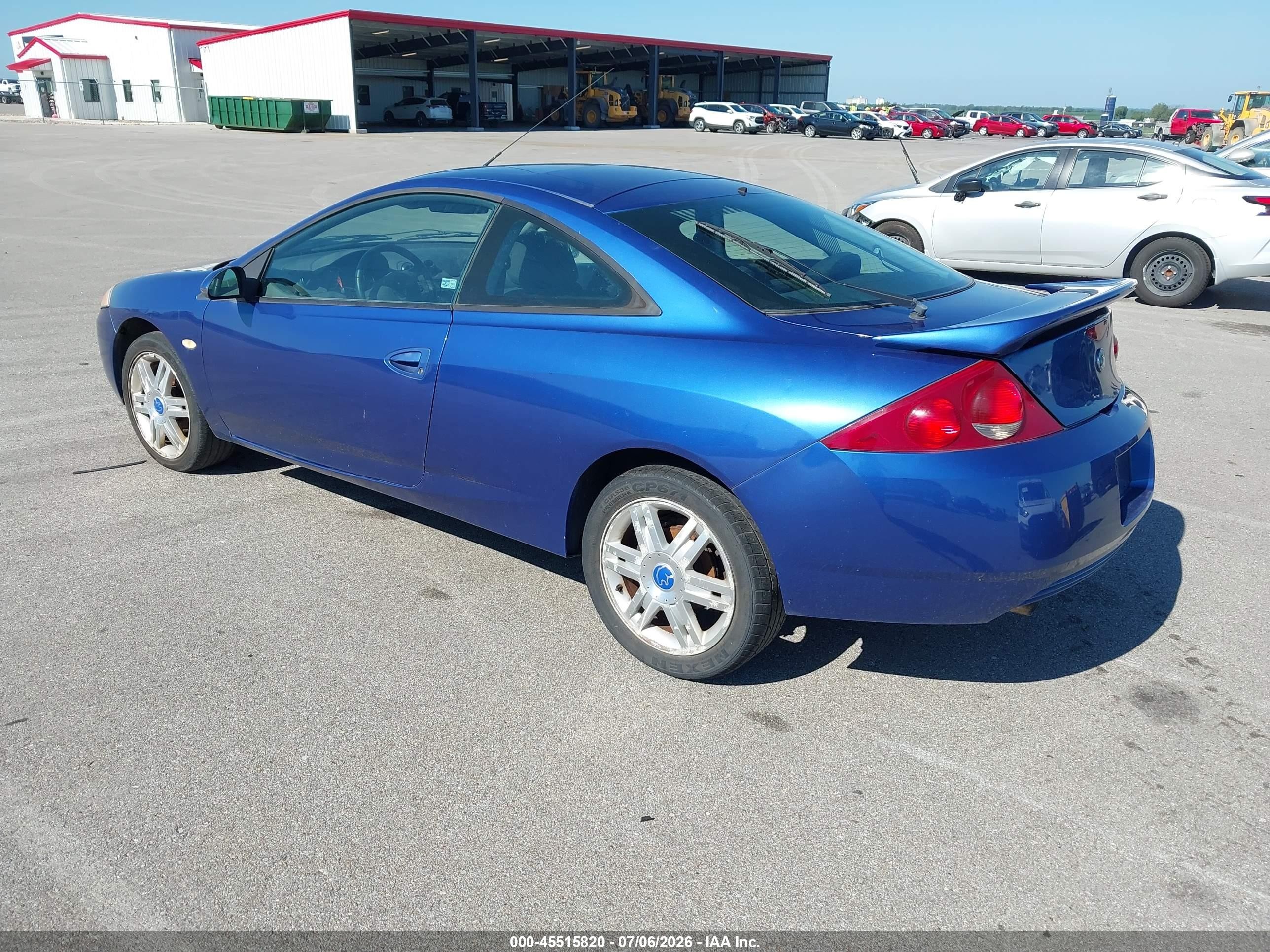 2002 Mercury Cougar V6 Blue vin: 1ZWFT61L125620612