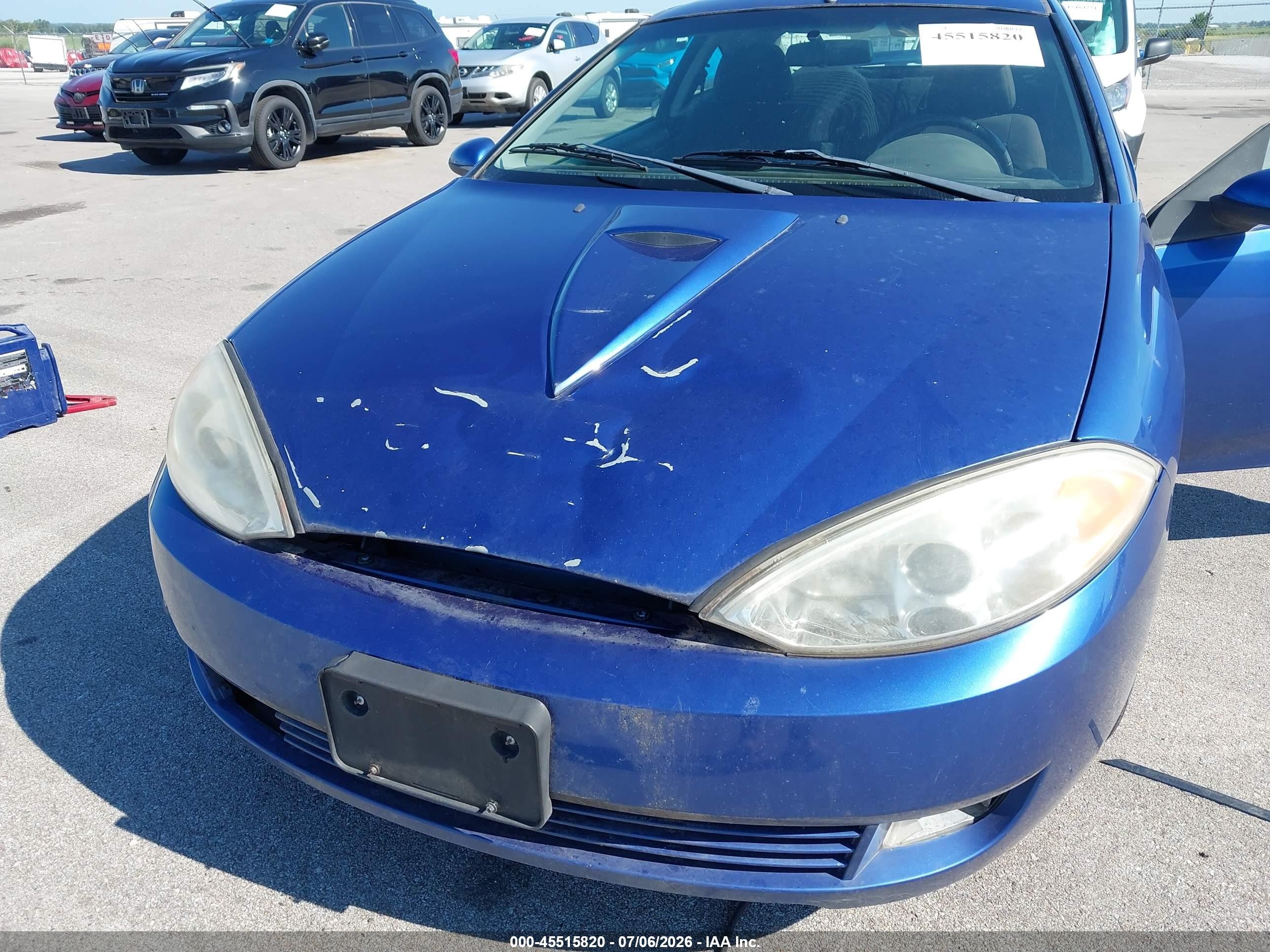 2002 Mercury Cougar V6 Blue vin: 1ZWFT61L125620612