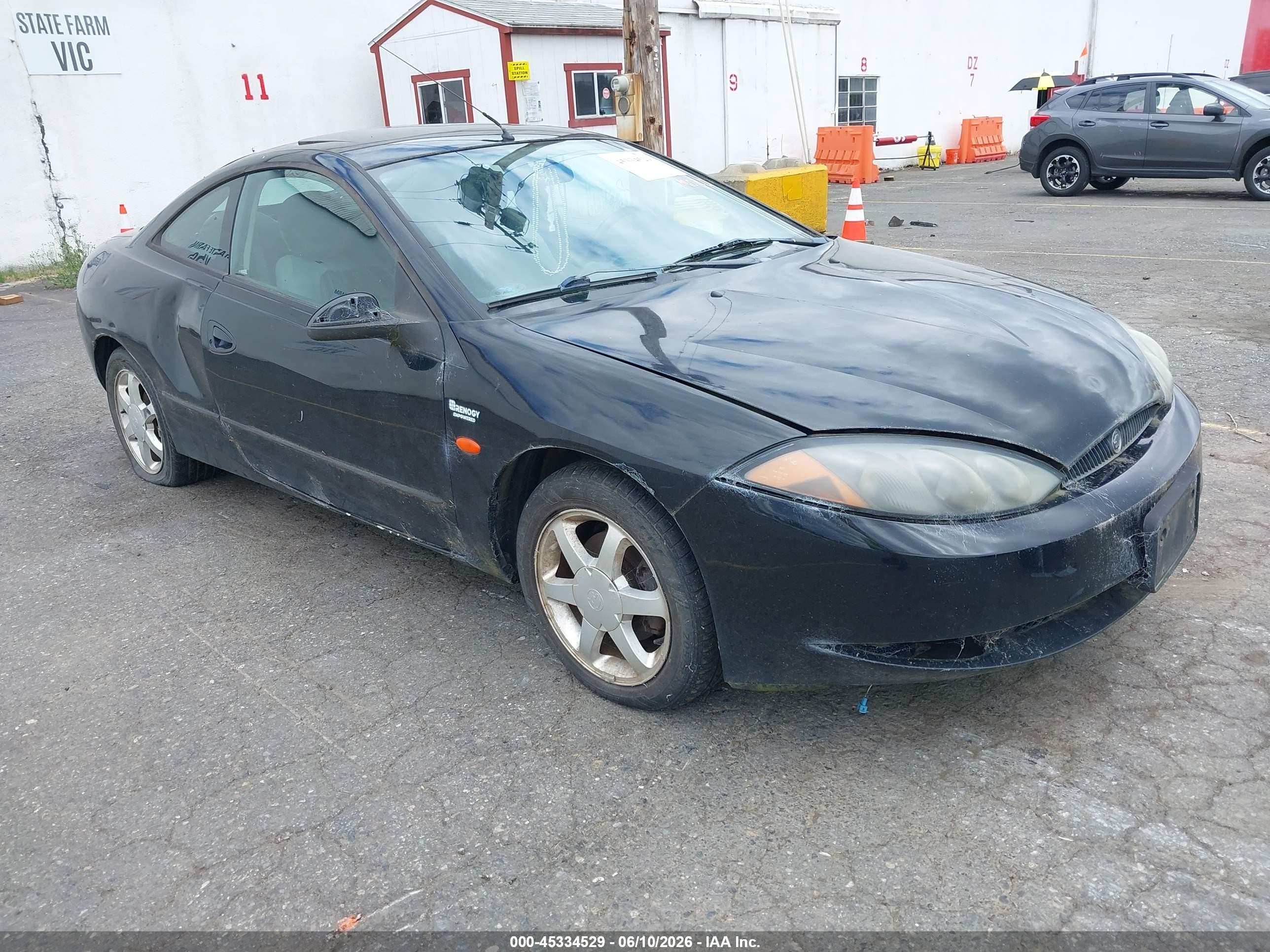 2000 Mercury Cougar V6 Black vin: 1ZWFT61L1Y5636110