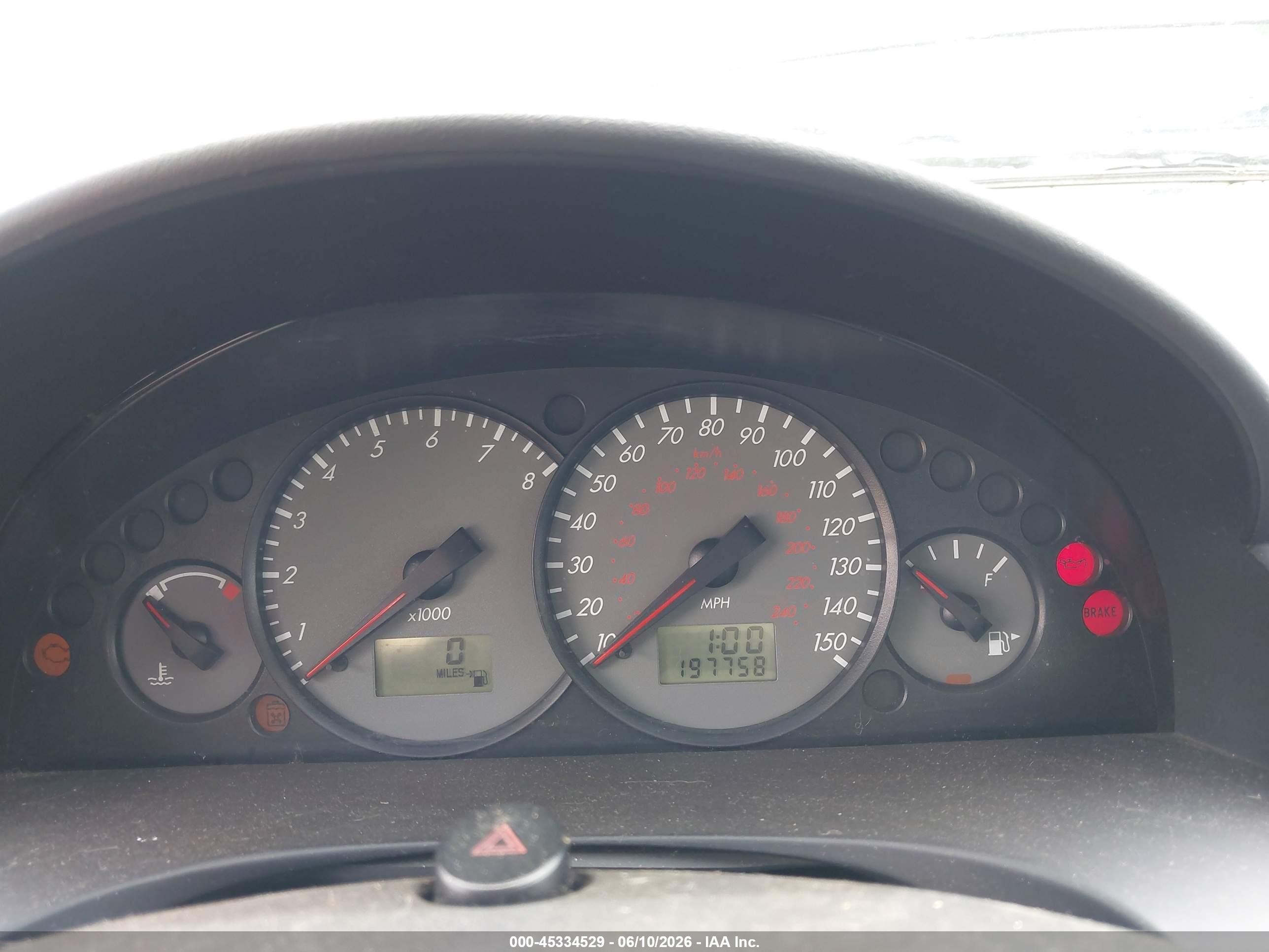 2000 Mercury Cougar V6 Black vin: 1ZWFT61L1Y5636110