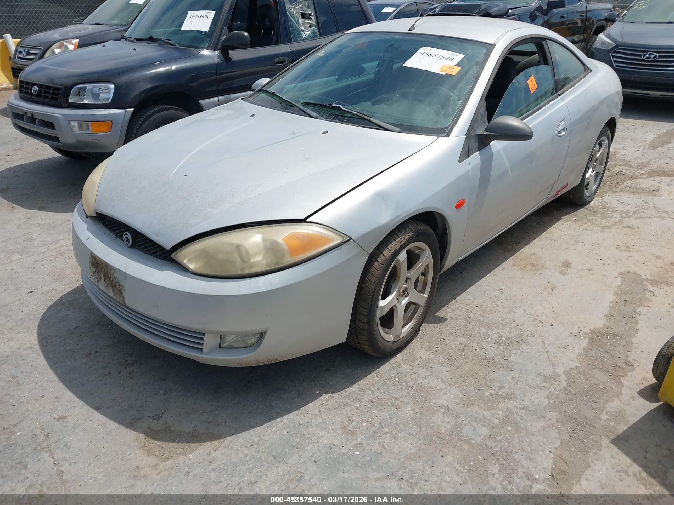 2001 Mercury Cougar V6/v6 S Silver vin: 1ZWFT61L215607799