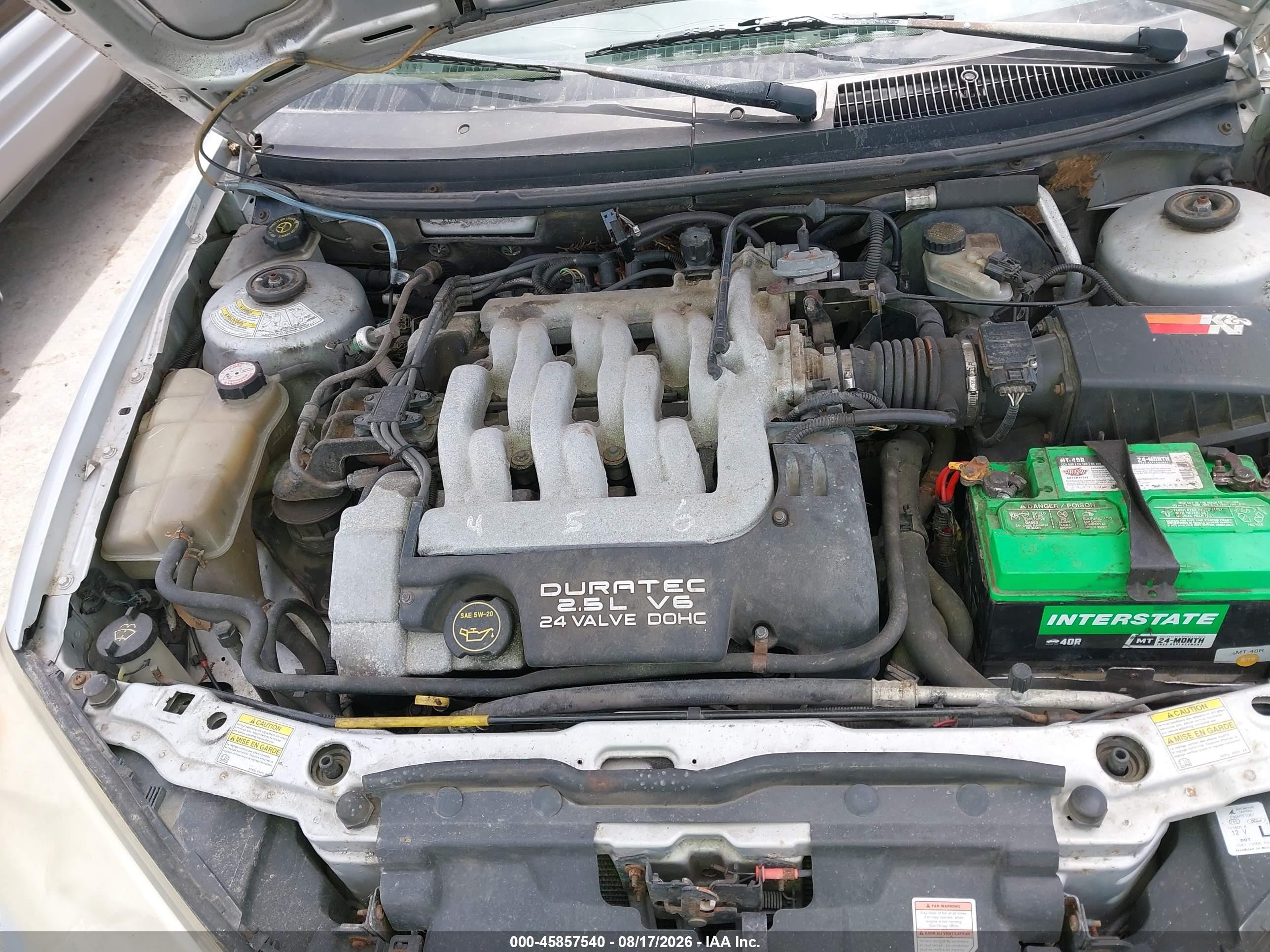 2001 Mercury Cougar V6/v6 S Silver vin: 1ZWFT61L215607799