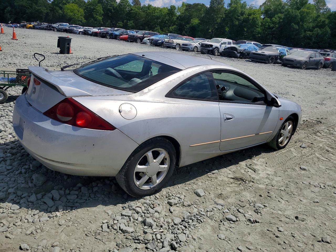 1999 Mercury Cougar V6 Silver vin: 1ZWFT61L3X5656258