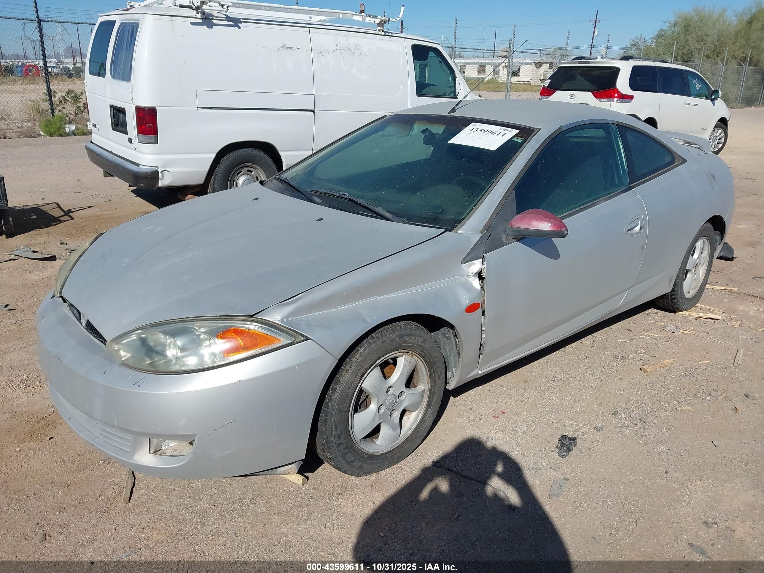 2001 Mercury Cougar V6/v6 S Silver vin: 1ZWFT61L715611637