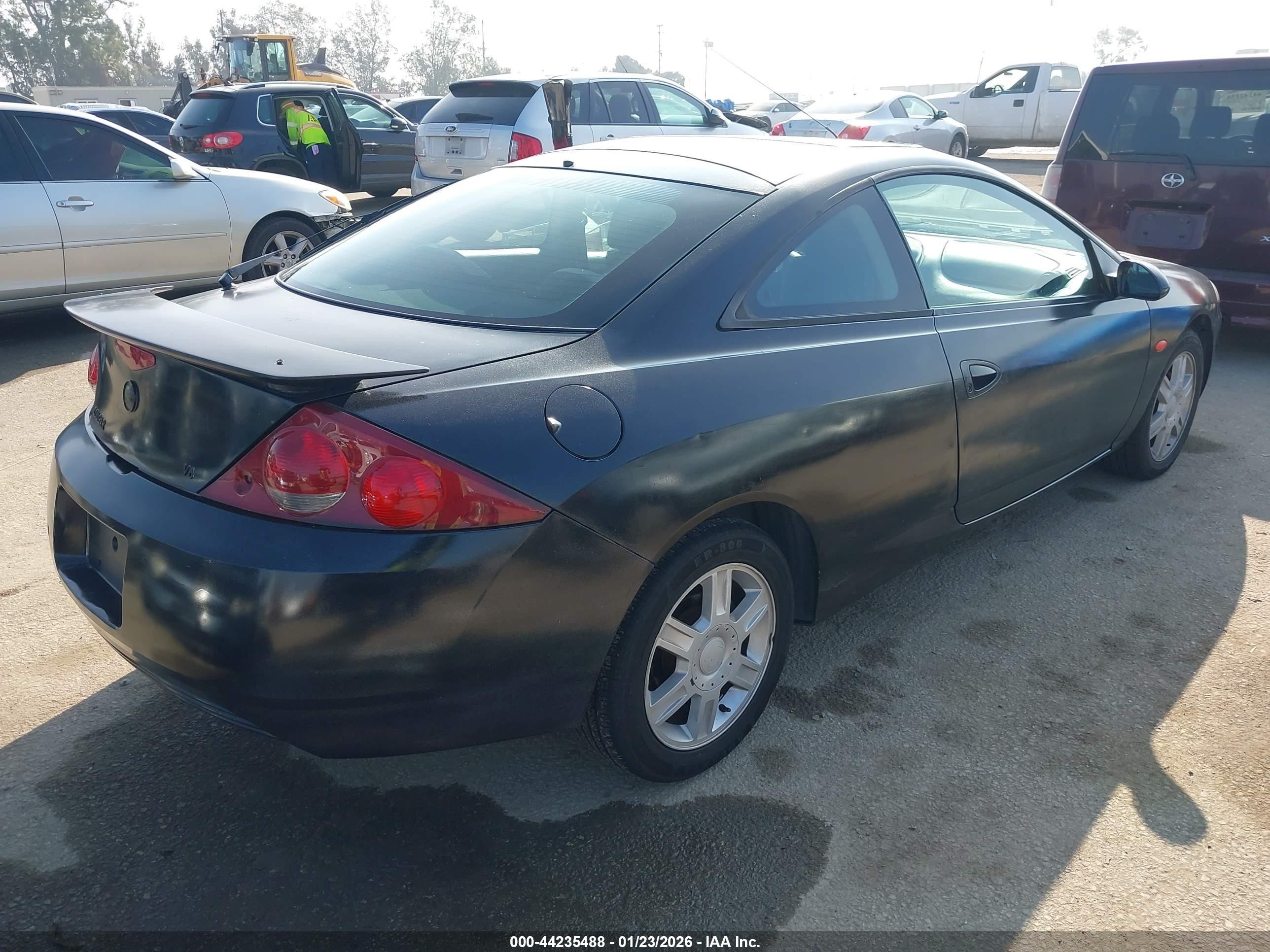 2001 Mercury Cougar V6/v6 S Black vin: 1ZWFT61L715623769