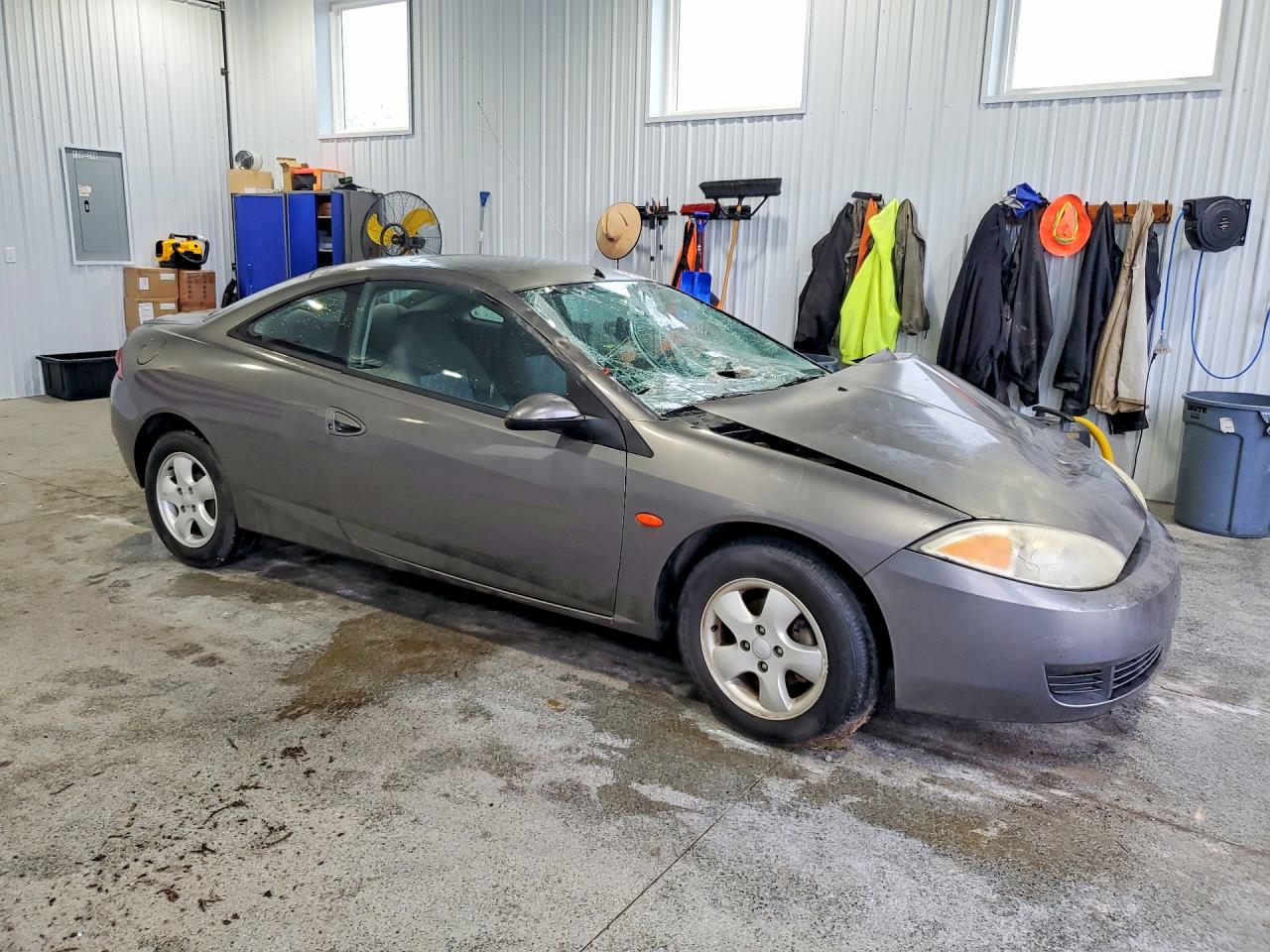 2001 Mercury Cougar V6 Gray vin: 1ZWFT61L815616197