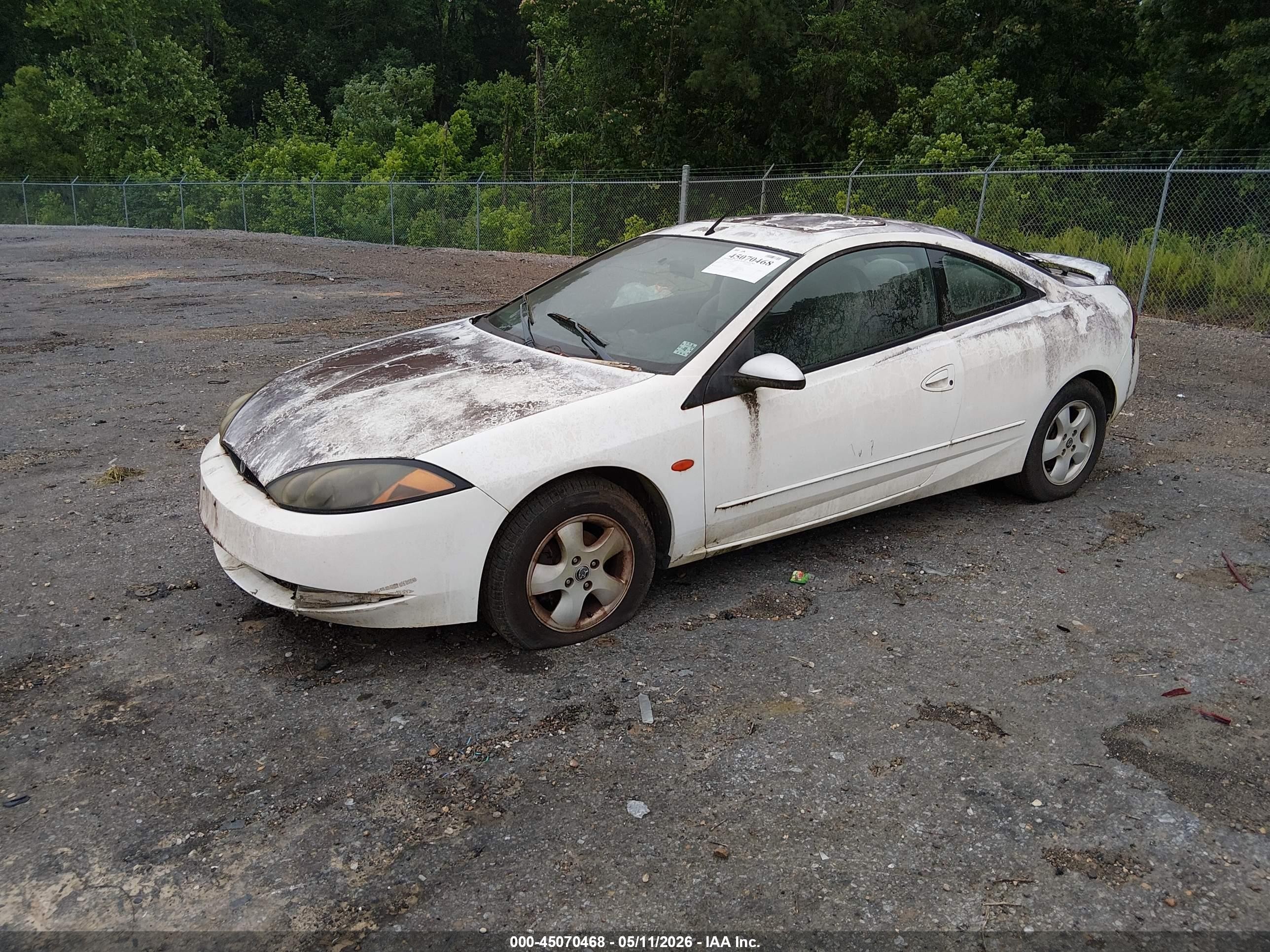 1999 Mercury Cougar V6 Белый vin: 1ZWFT61LXX5636993