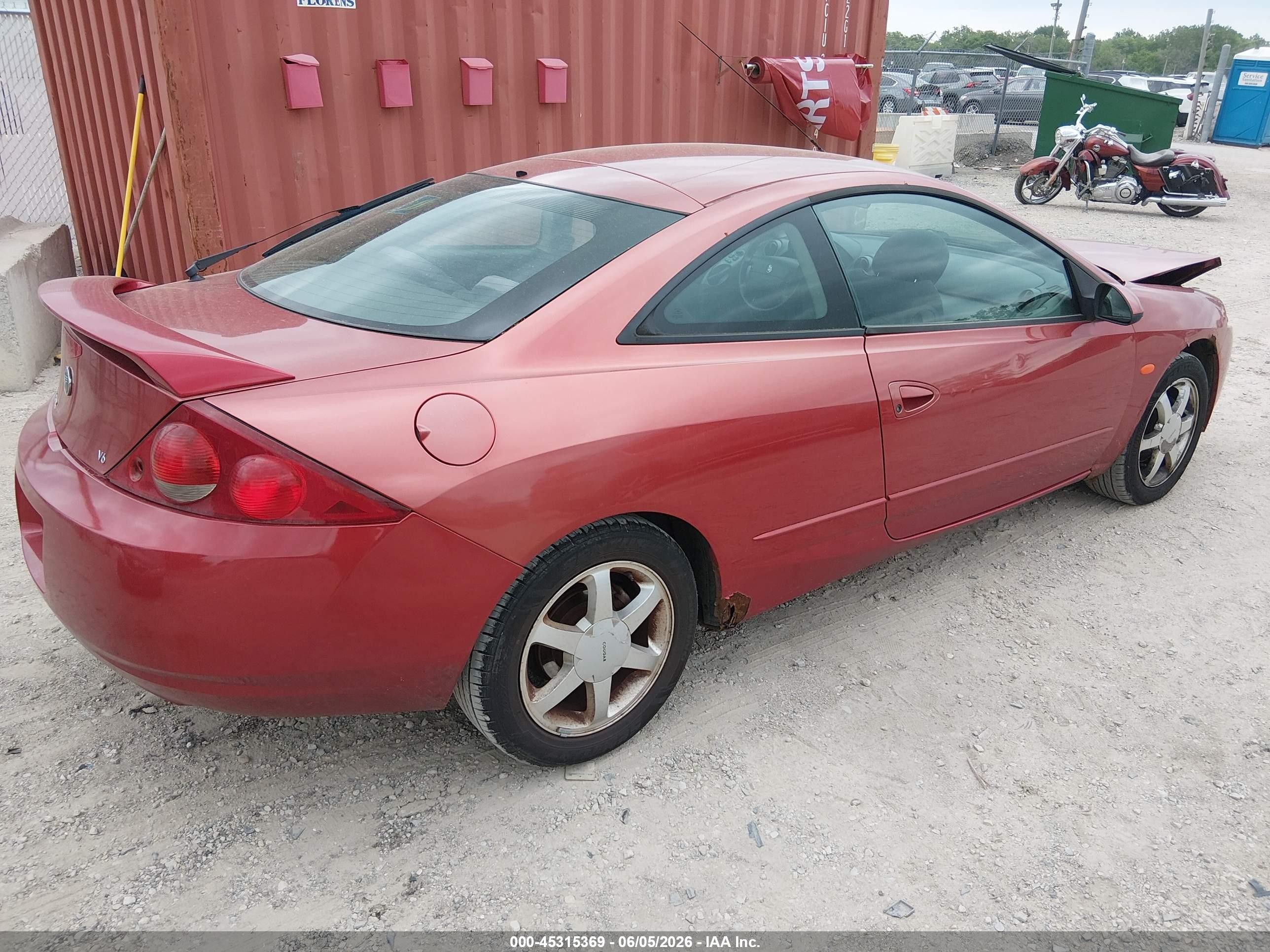 1999 Mercury Cougar V6 Burgundy vin: 1ZWFT61LXX5670237