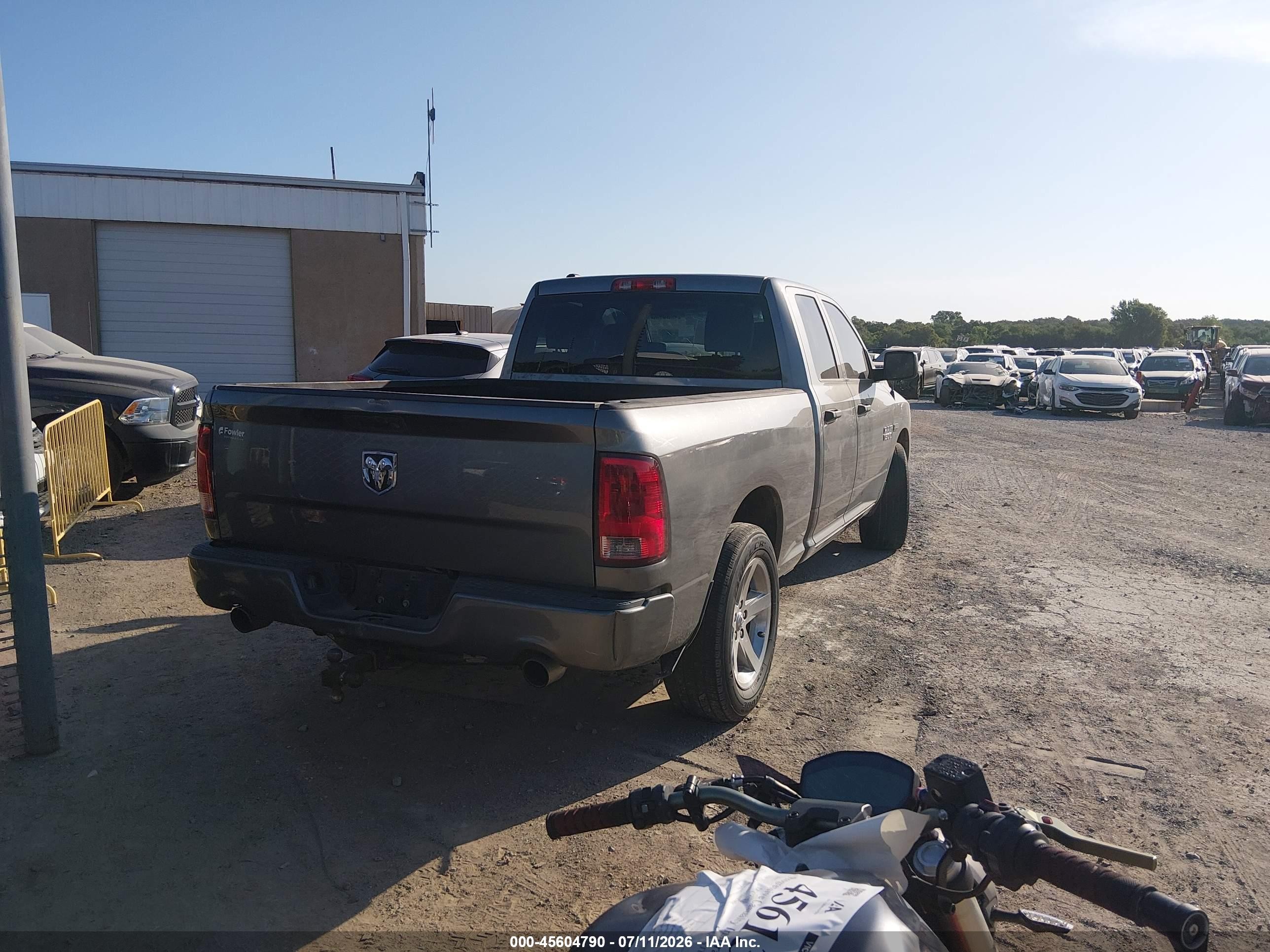 2013 Ram 1500 Express Gray vin: 1c6rr6ftxds702751