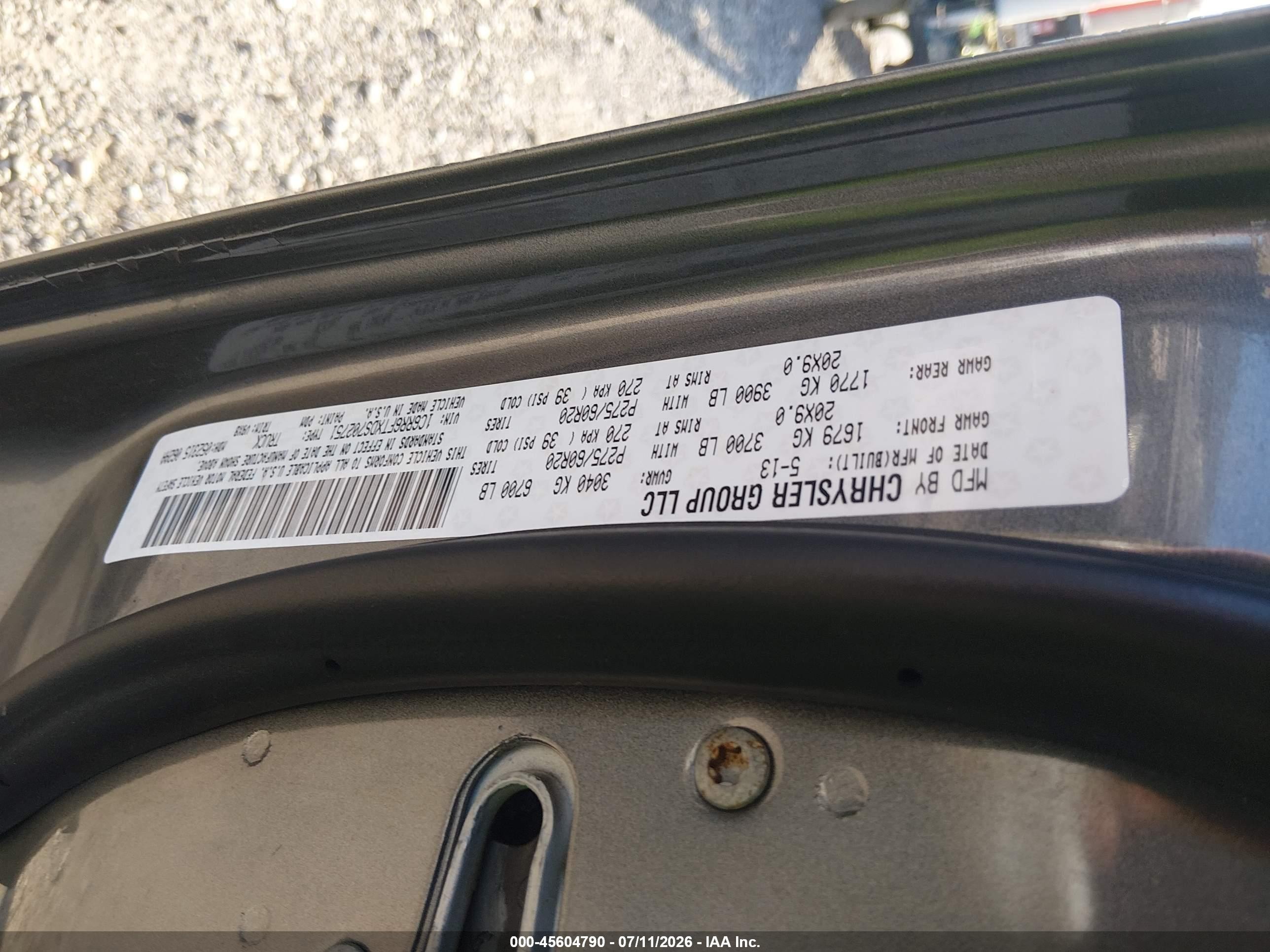 2013 Ram 1500 Express Gray vin: 1c6rr6ftxds702751
