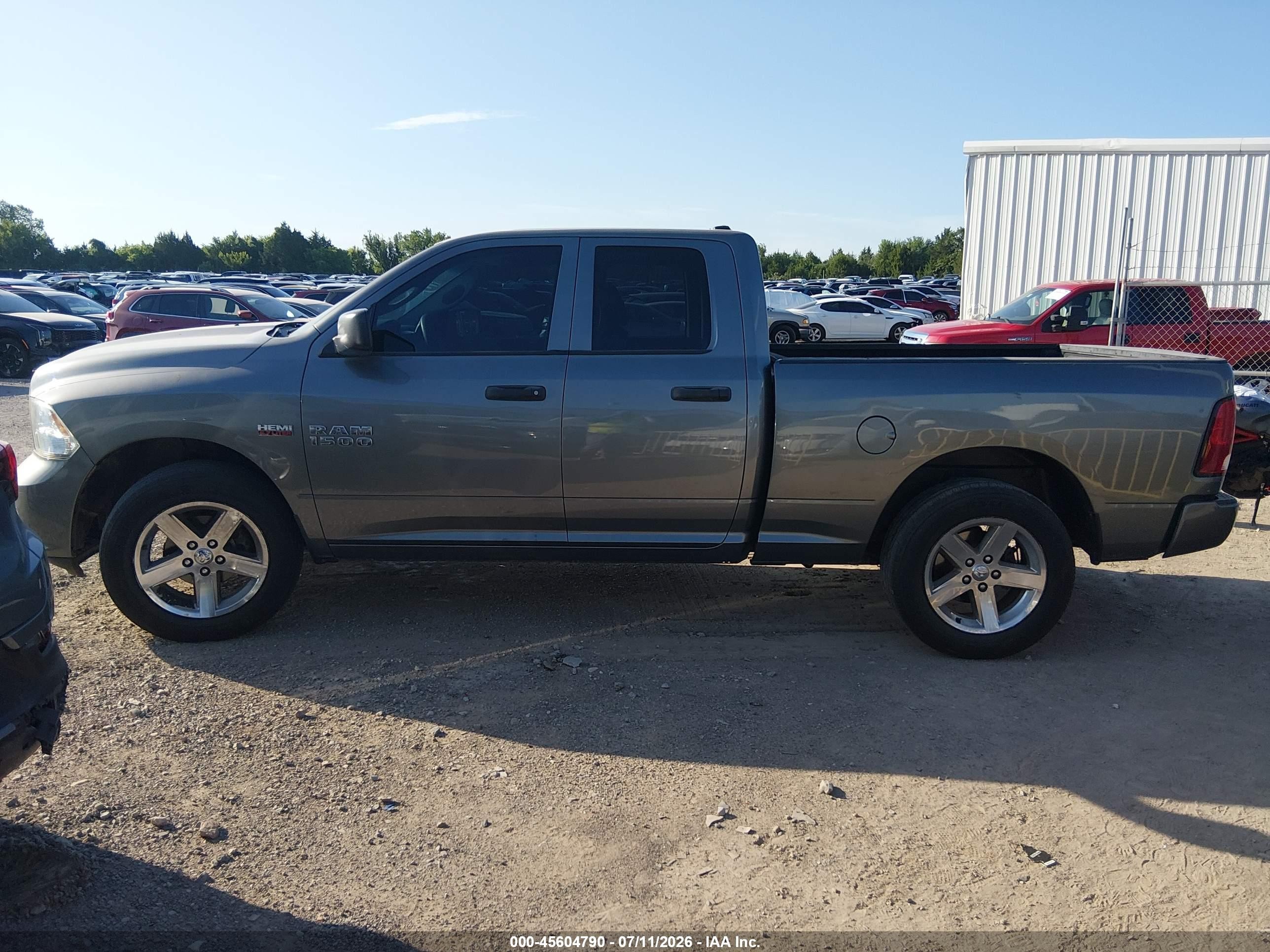 2013 Ram 1500 Express Gray vin: 1c6rr6ftxds702751