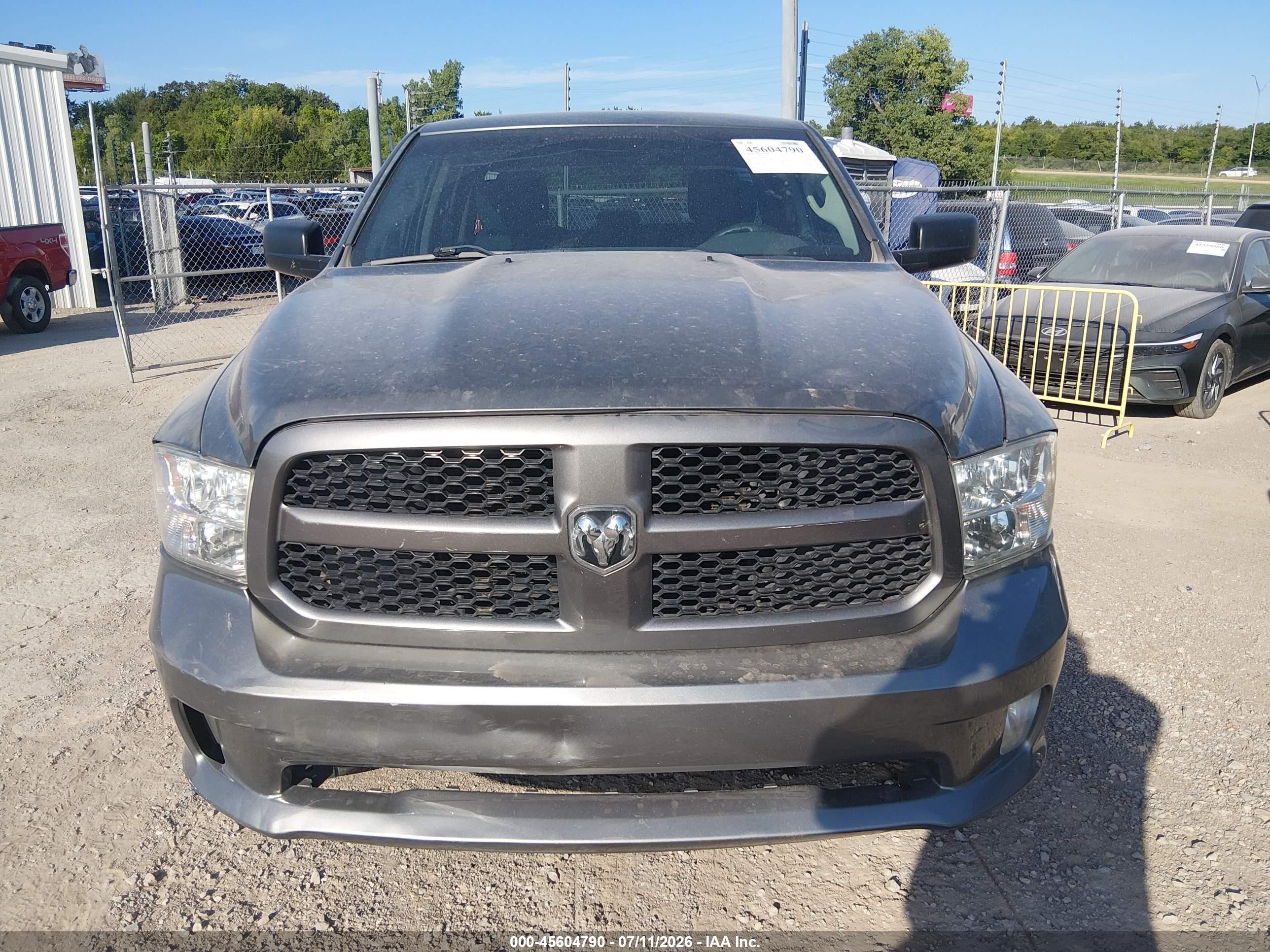 2013 Ram 1500 Express Gray vin: 1c6rr6ftxds702751