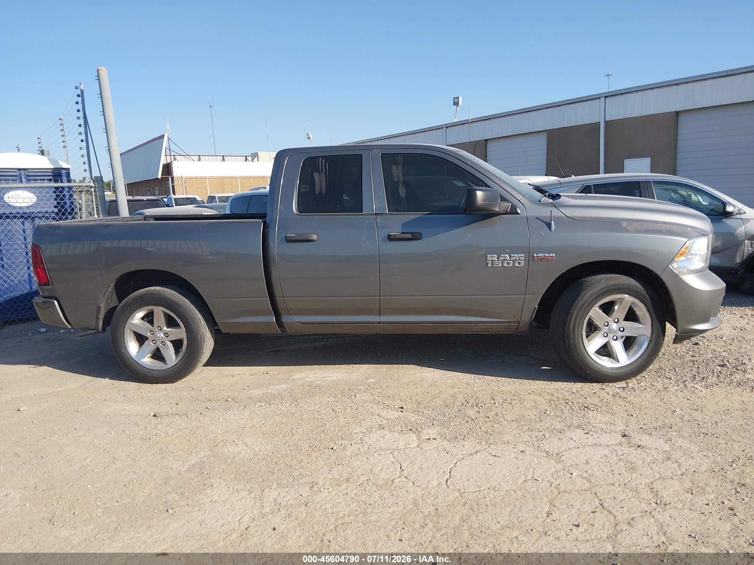 2013 Ram 1500 Express Gray vin: 1c6rr6ftxds702751