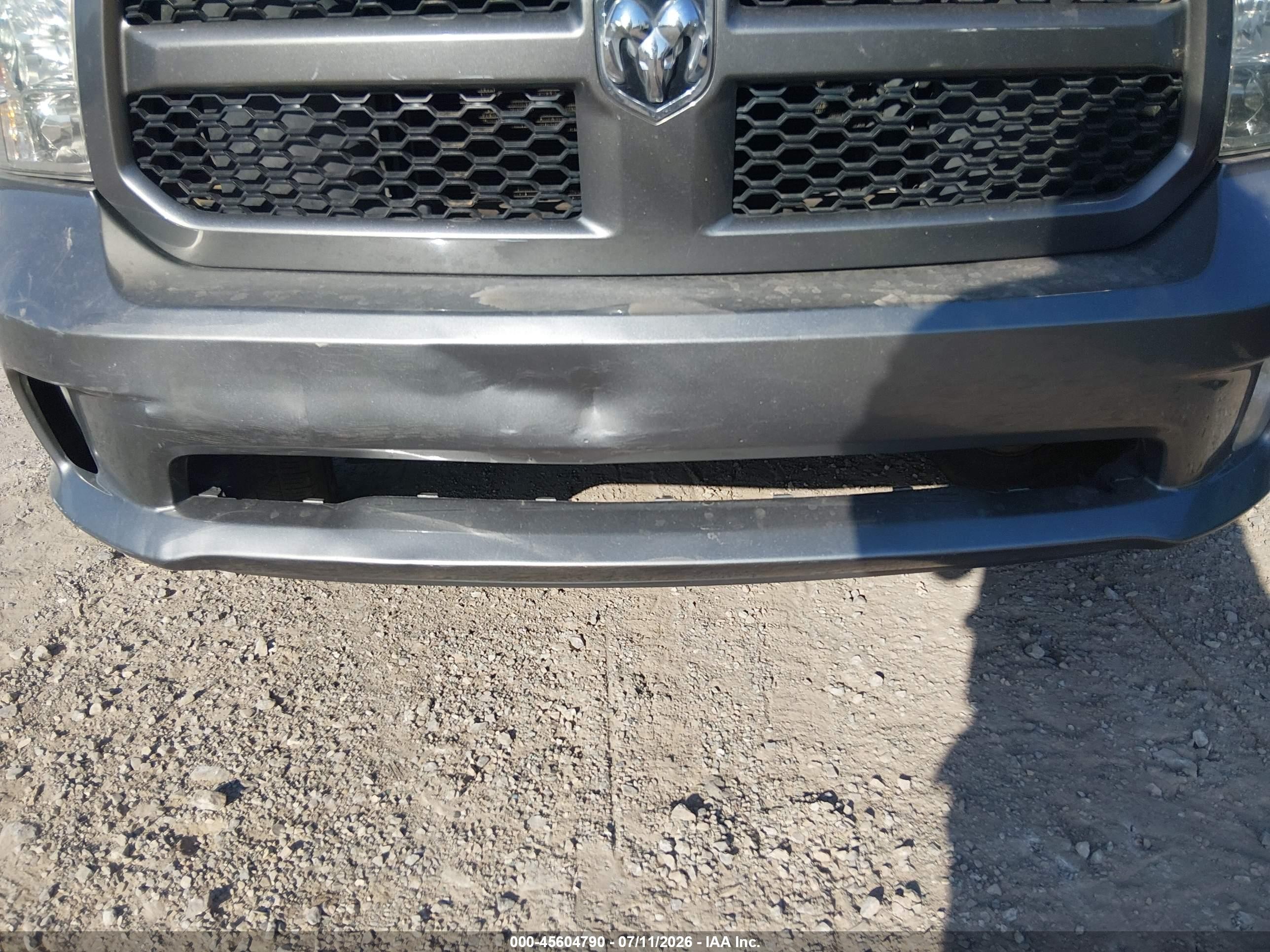 2013 Ram 1500 Express Gray vin: 1c6rr6ftxds702751